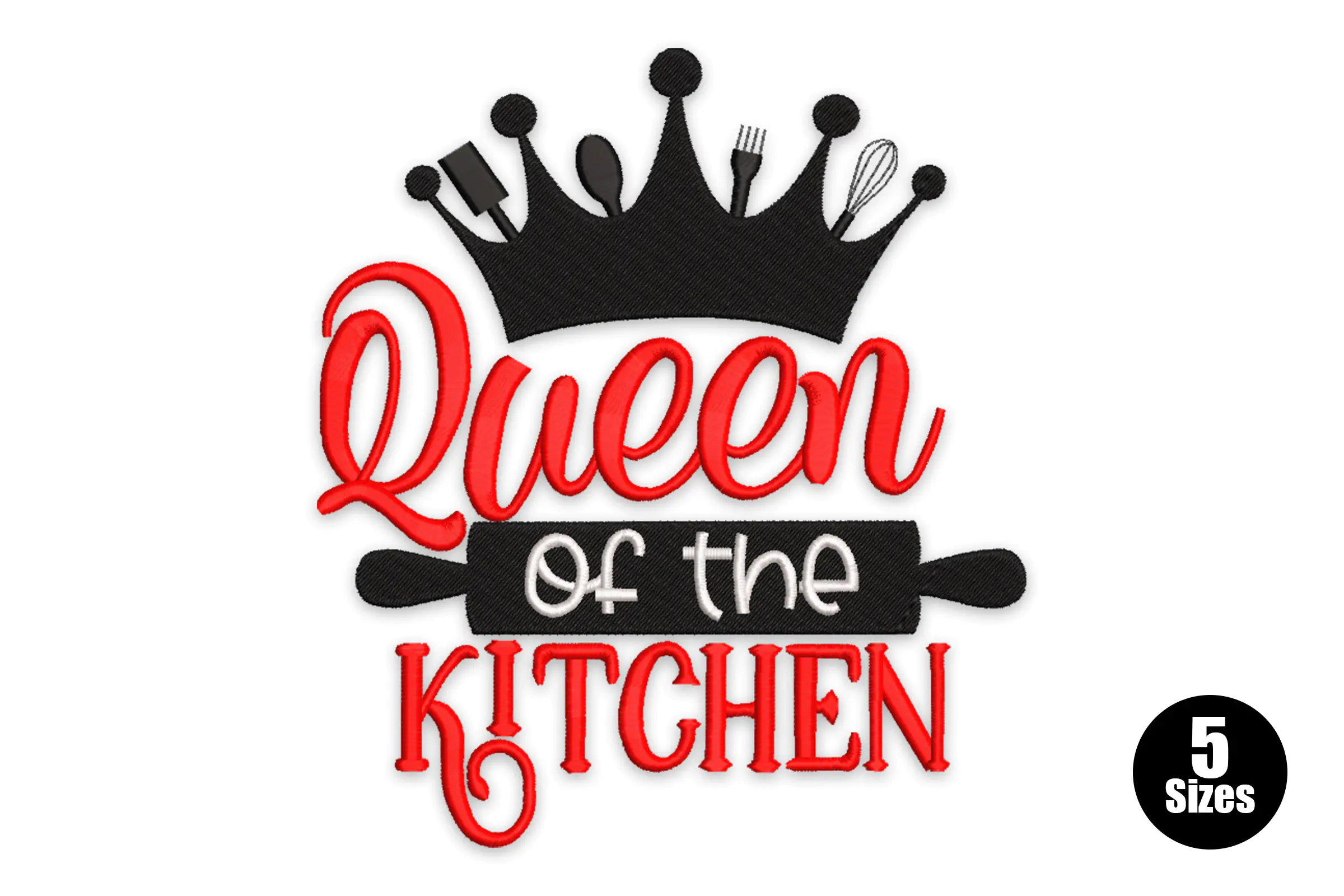 Queen of the Kitchen Machine Embroidery Design
