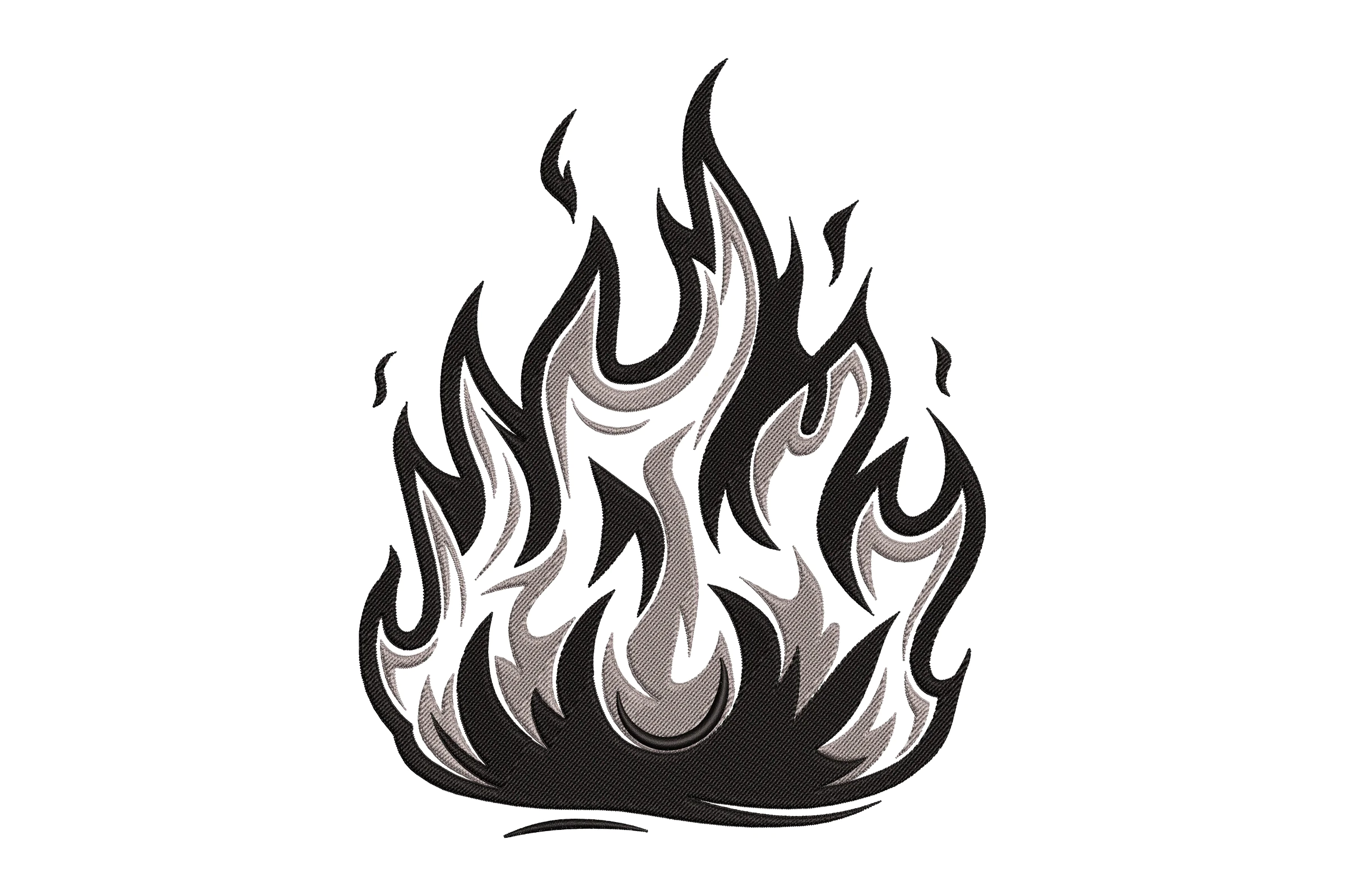 Flame Fire Embroidery Design