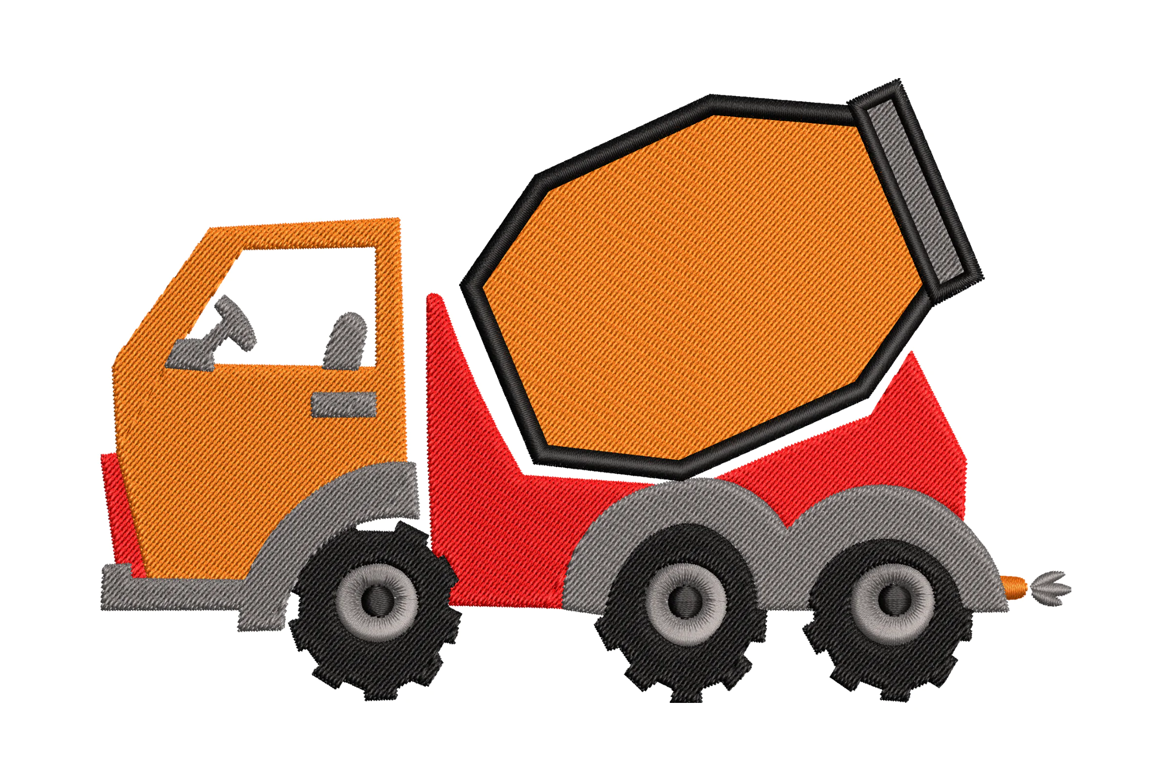 Construction Machine Embroidery Design
