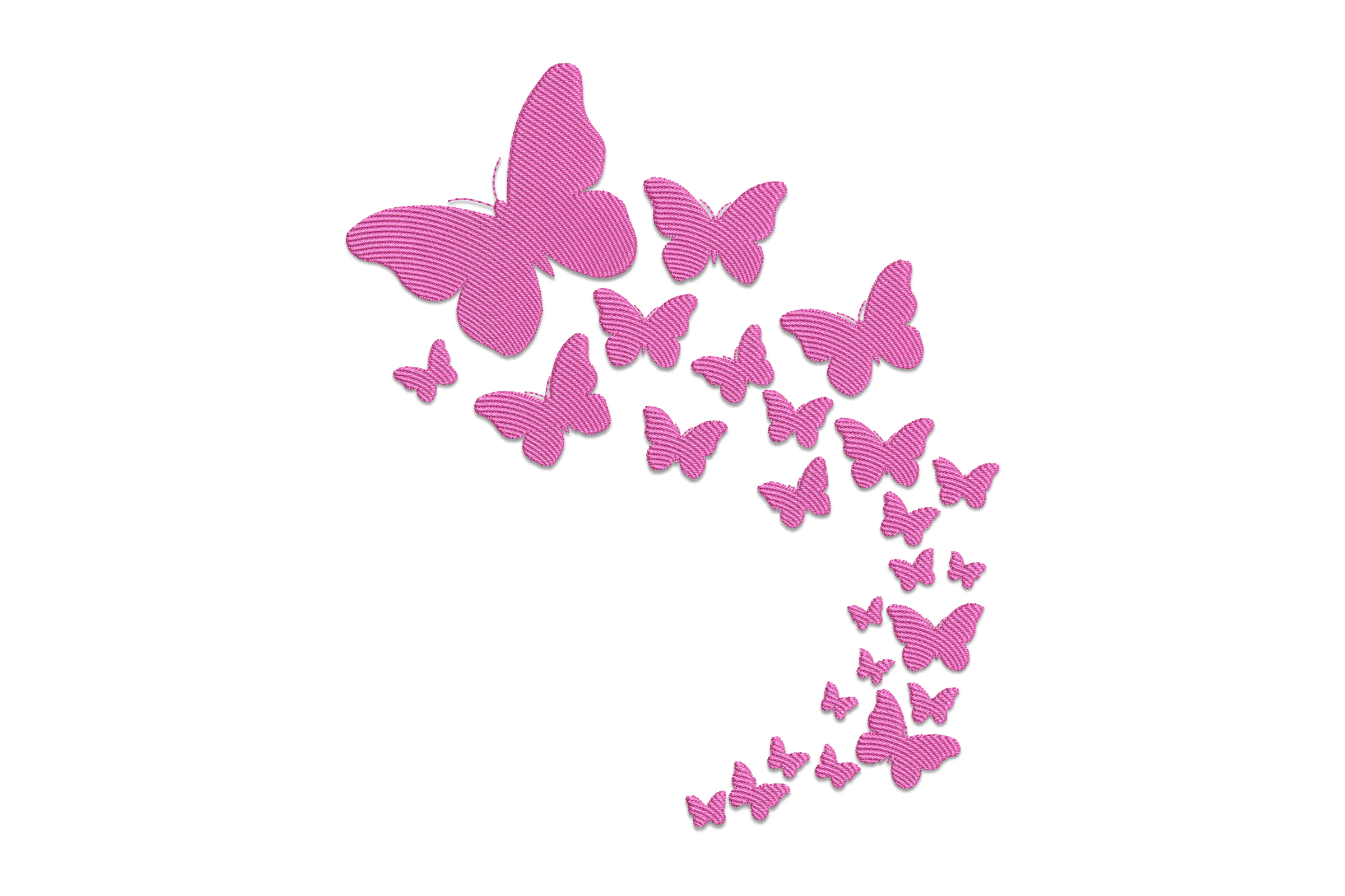 Beautiful Butterfly Flight Embroidery Design