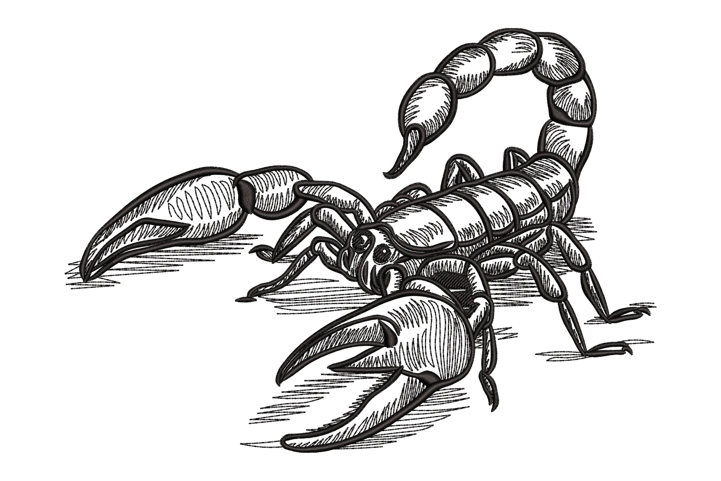 Scorpion Embroidery Design File
