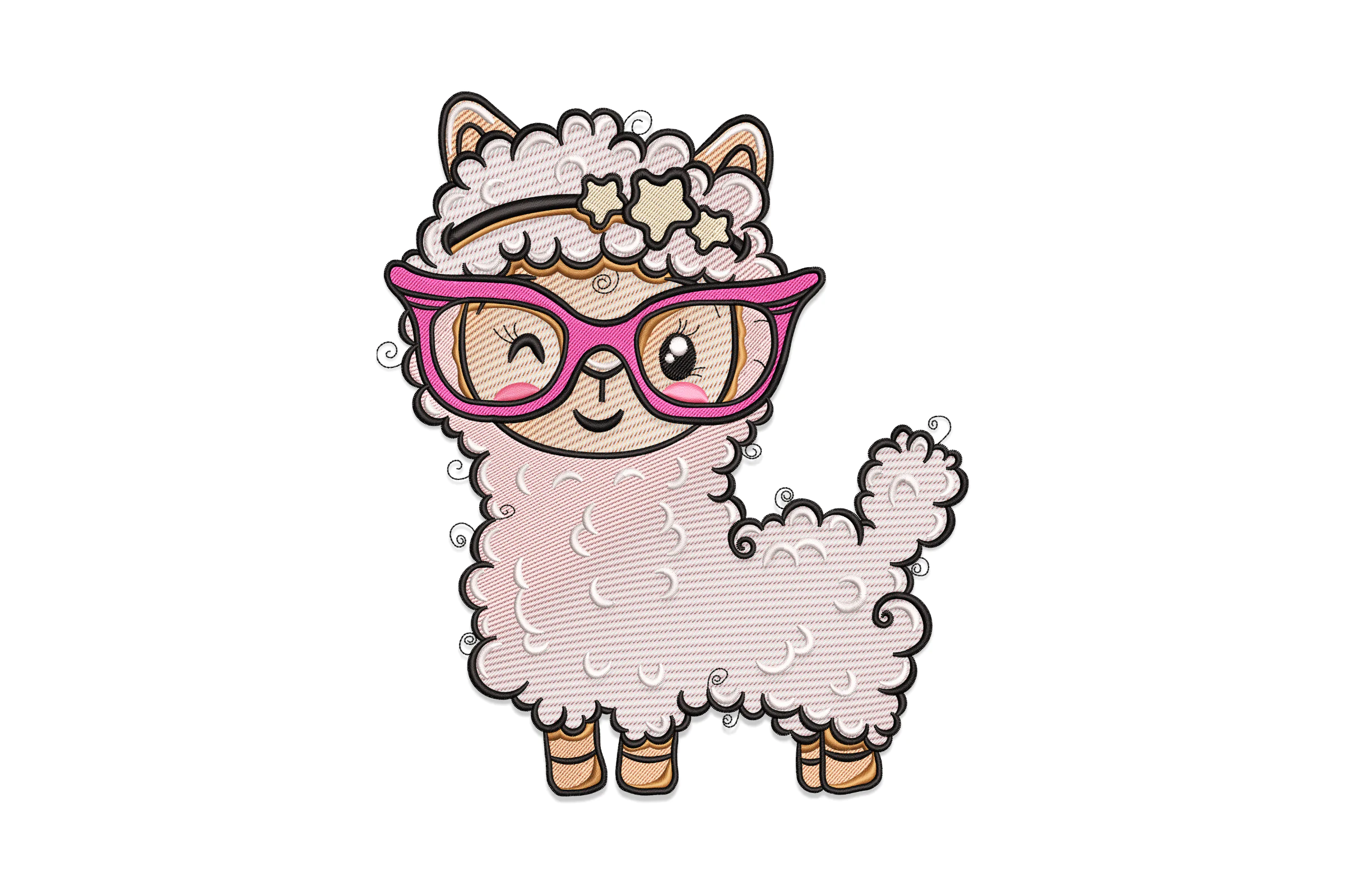 Llama Digital Embroidery Design