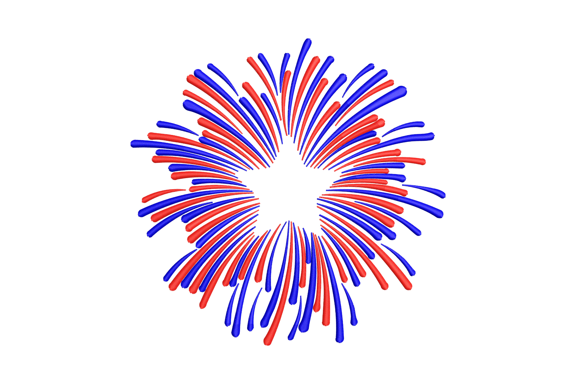 Fireworks Embroidery Design