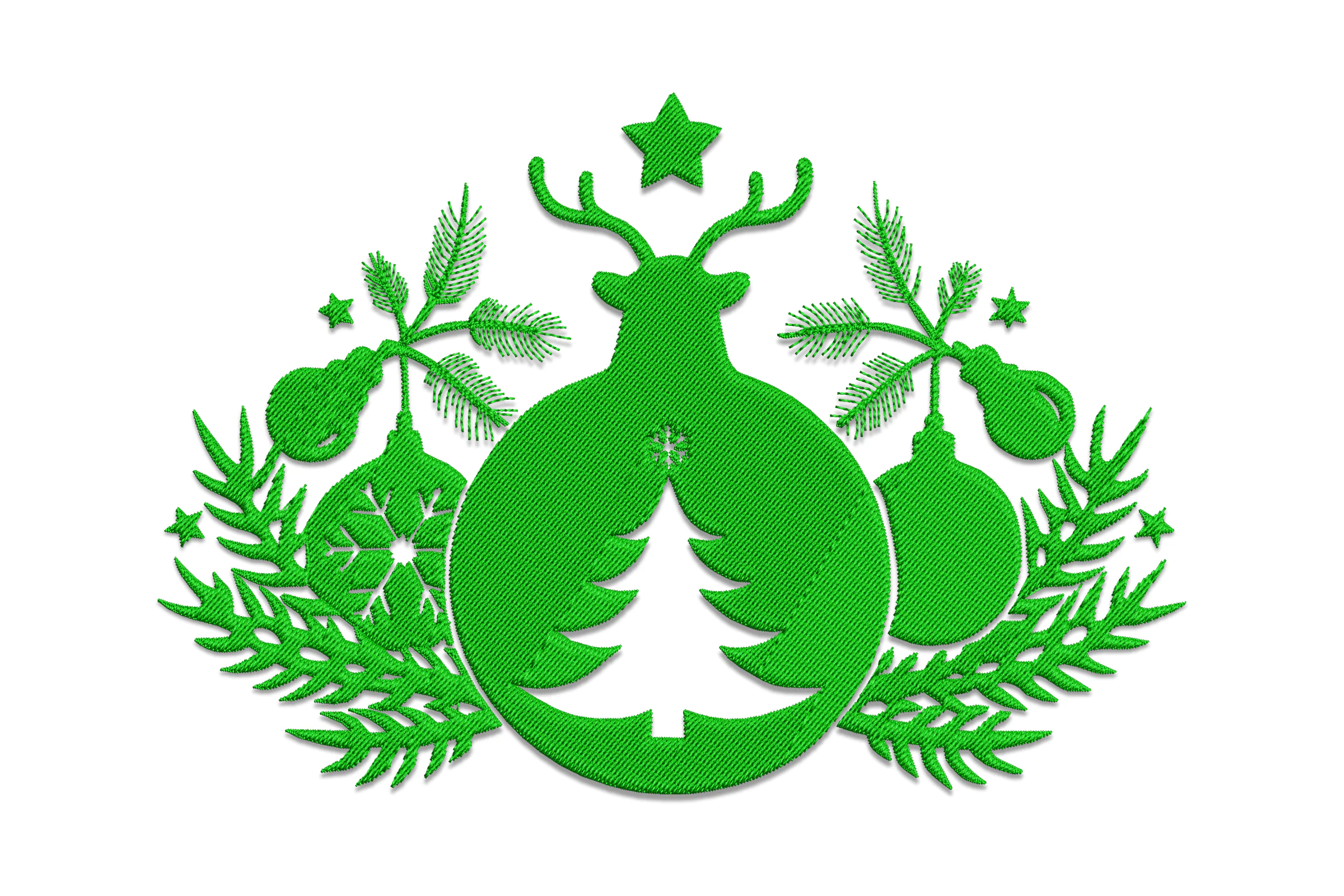 Christmas Ornament - Machine Embroidery Design