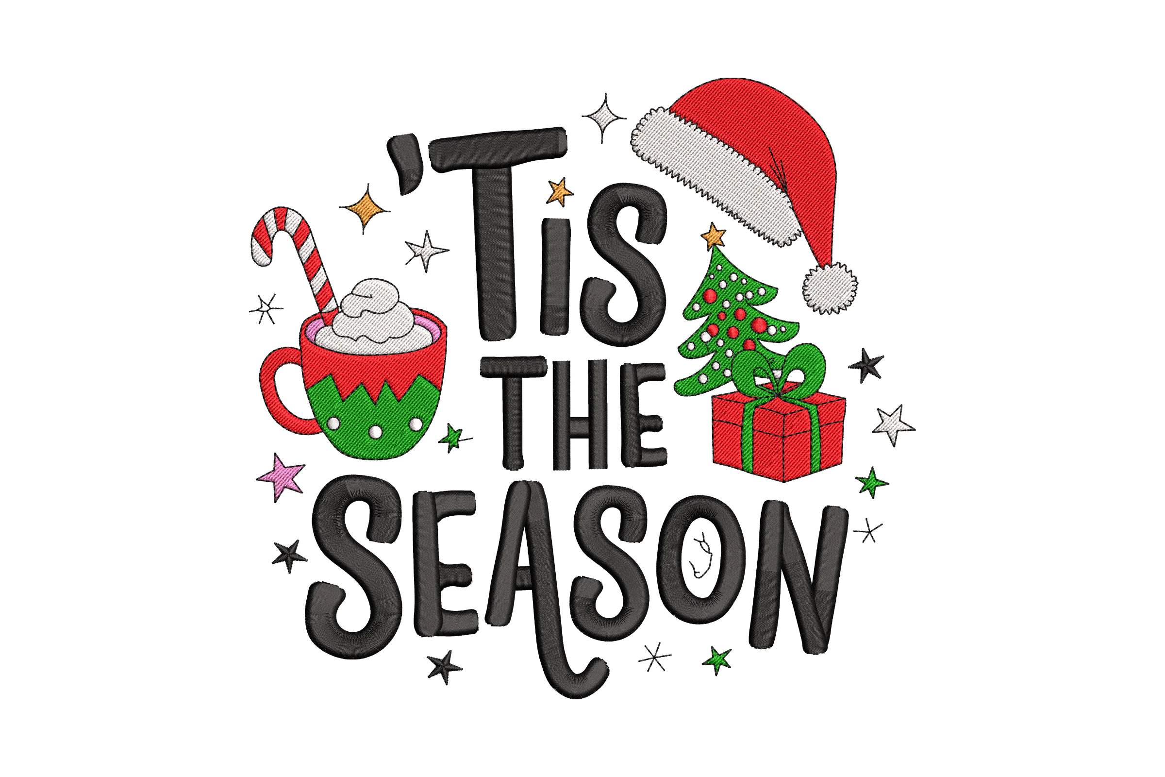 Tis The Season - Machine Embroidery Design