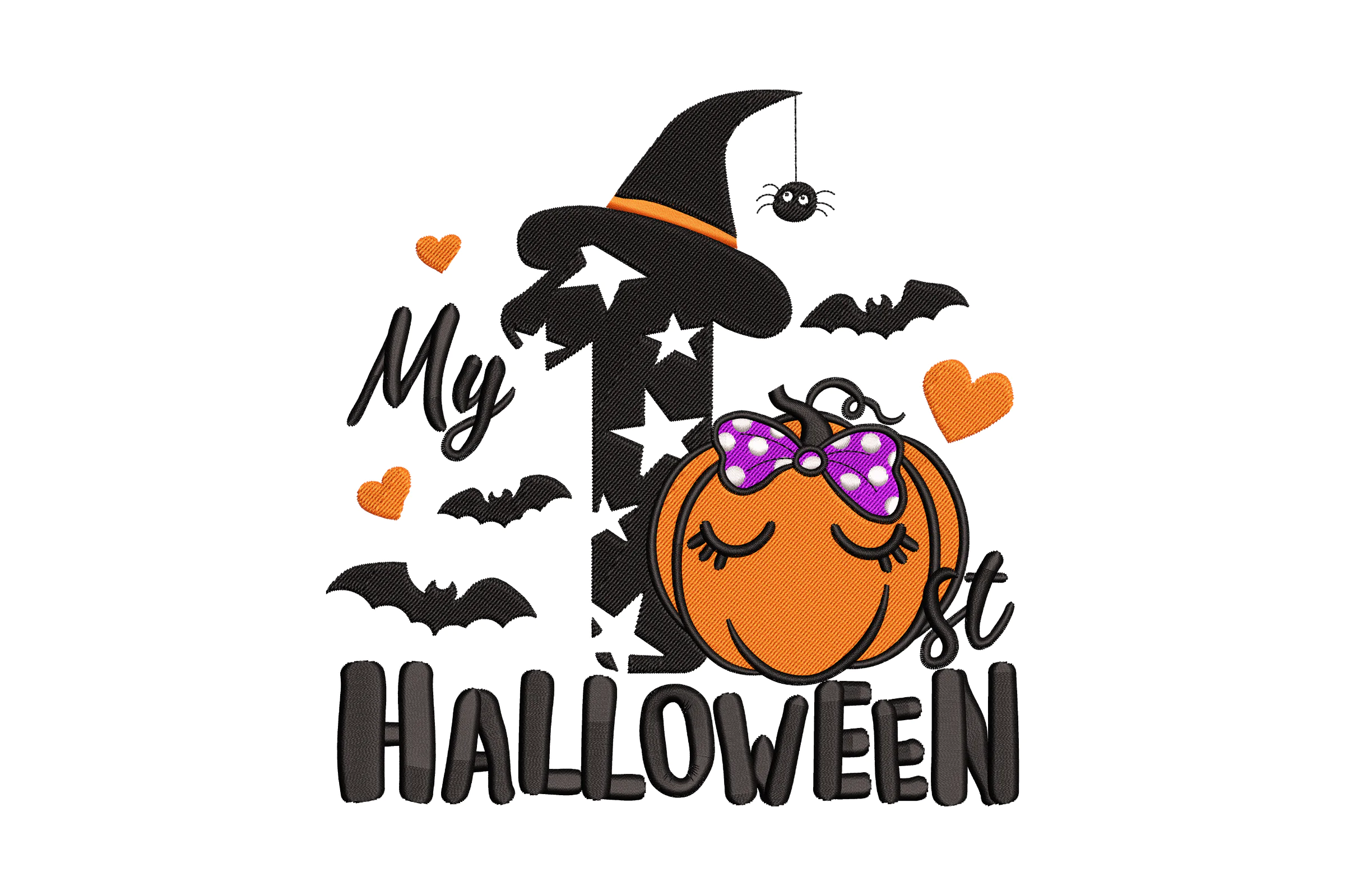 My First Halloween Embroidery Design