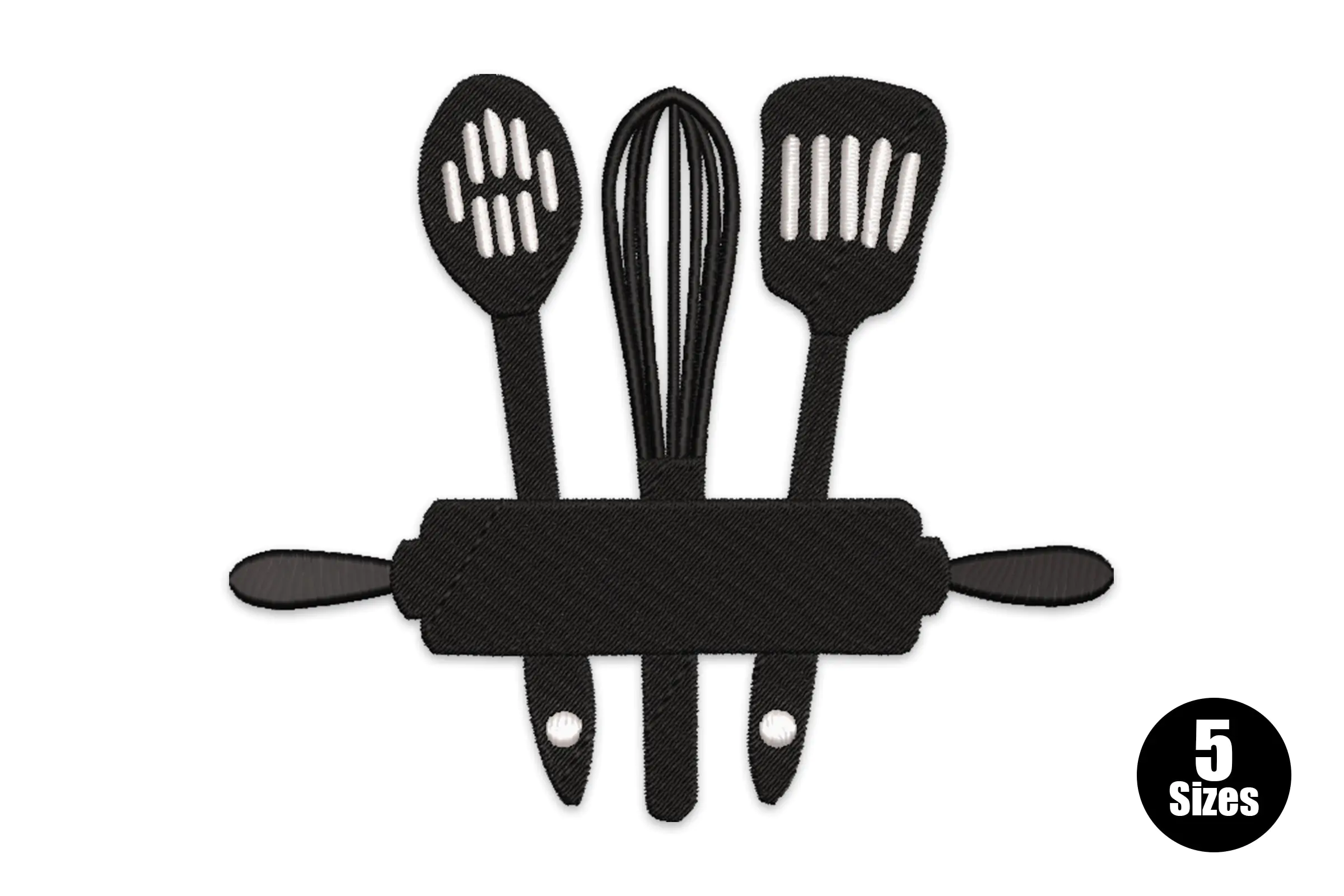 Kitchen Utensils Machine  Embroidery Design File