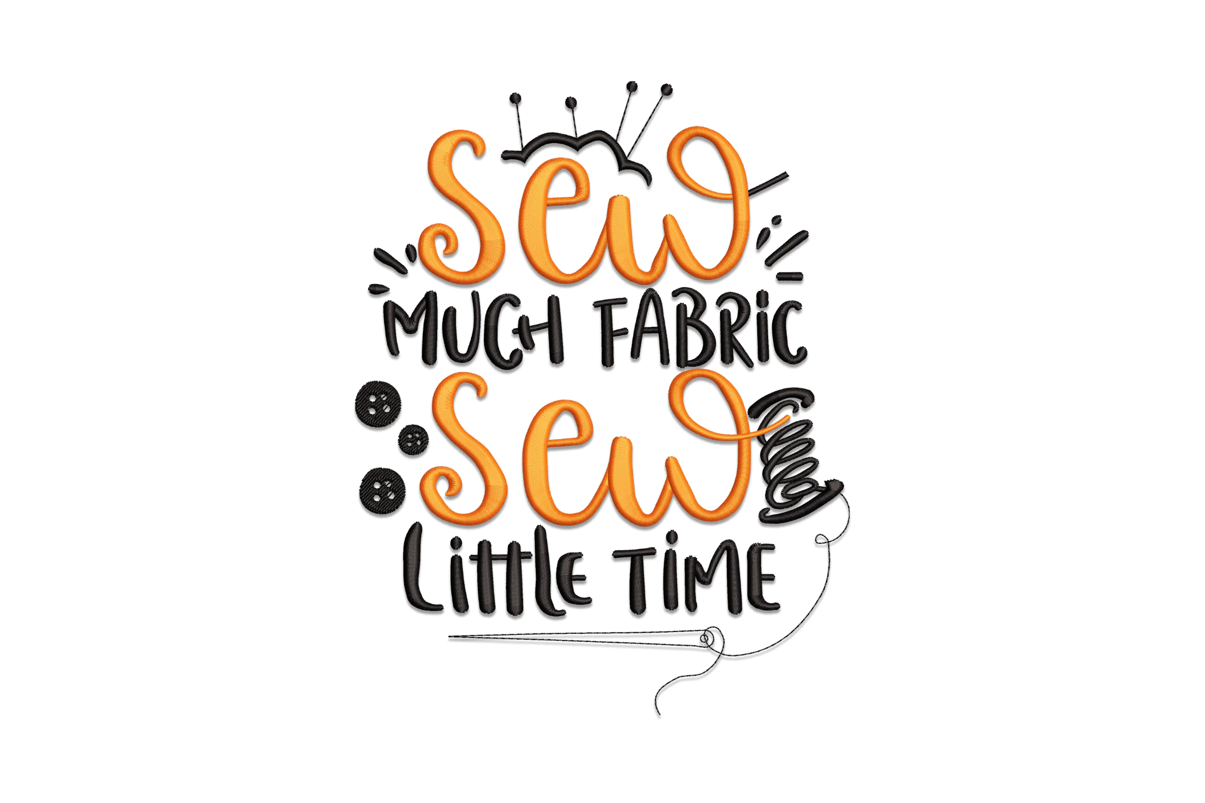 Sewing Quote Embroidery Design