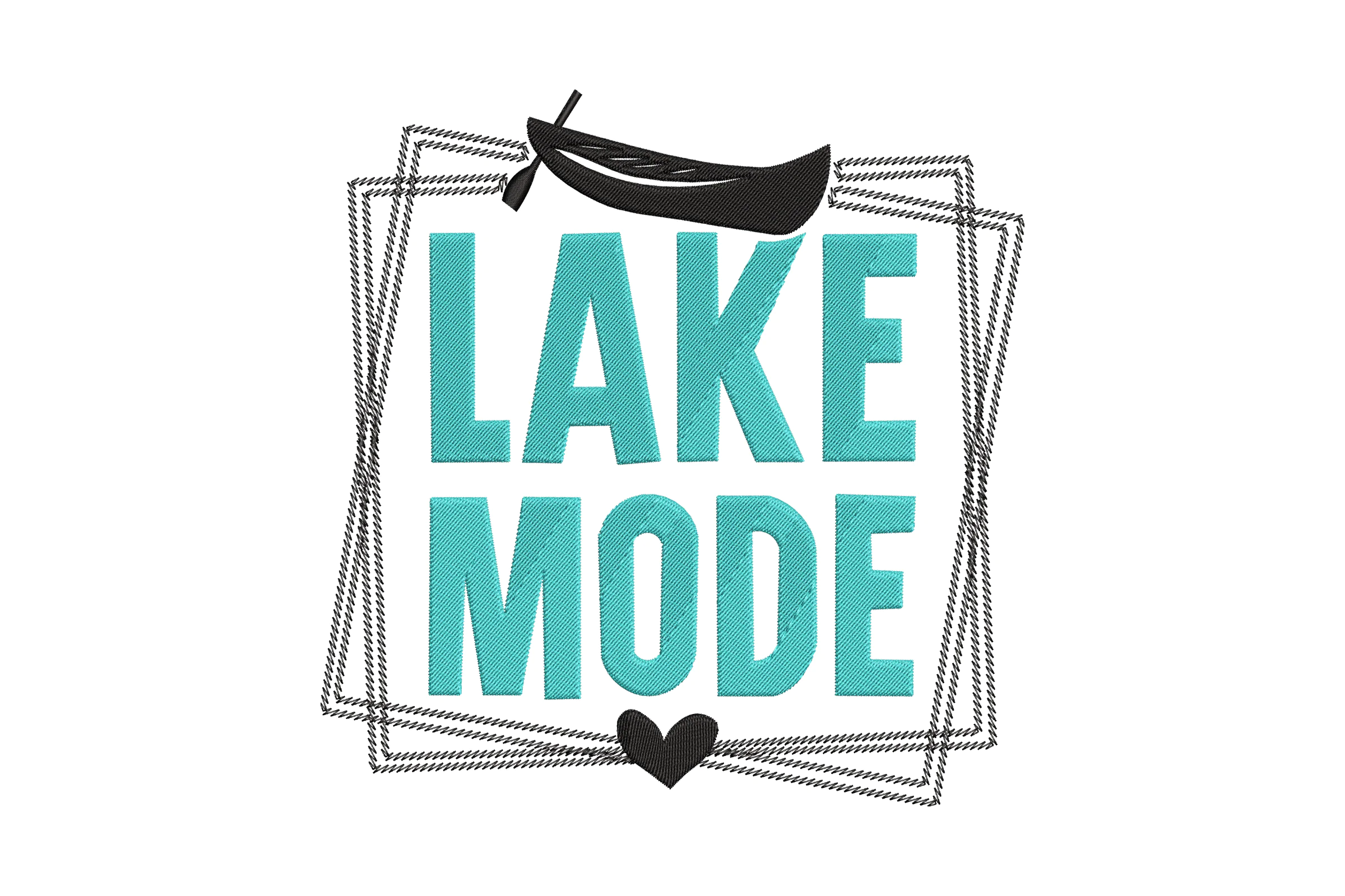 Lake Mood Embroidery Design