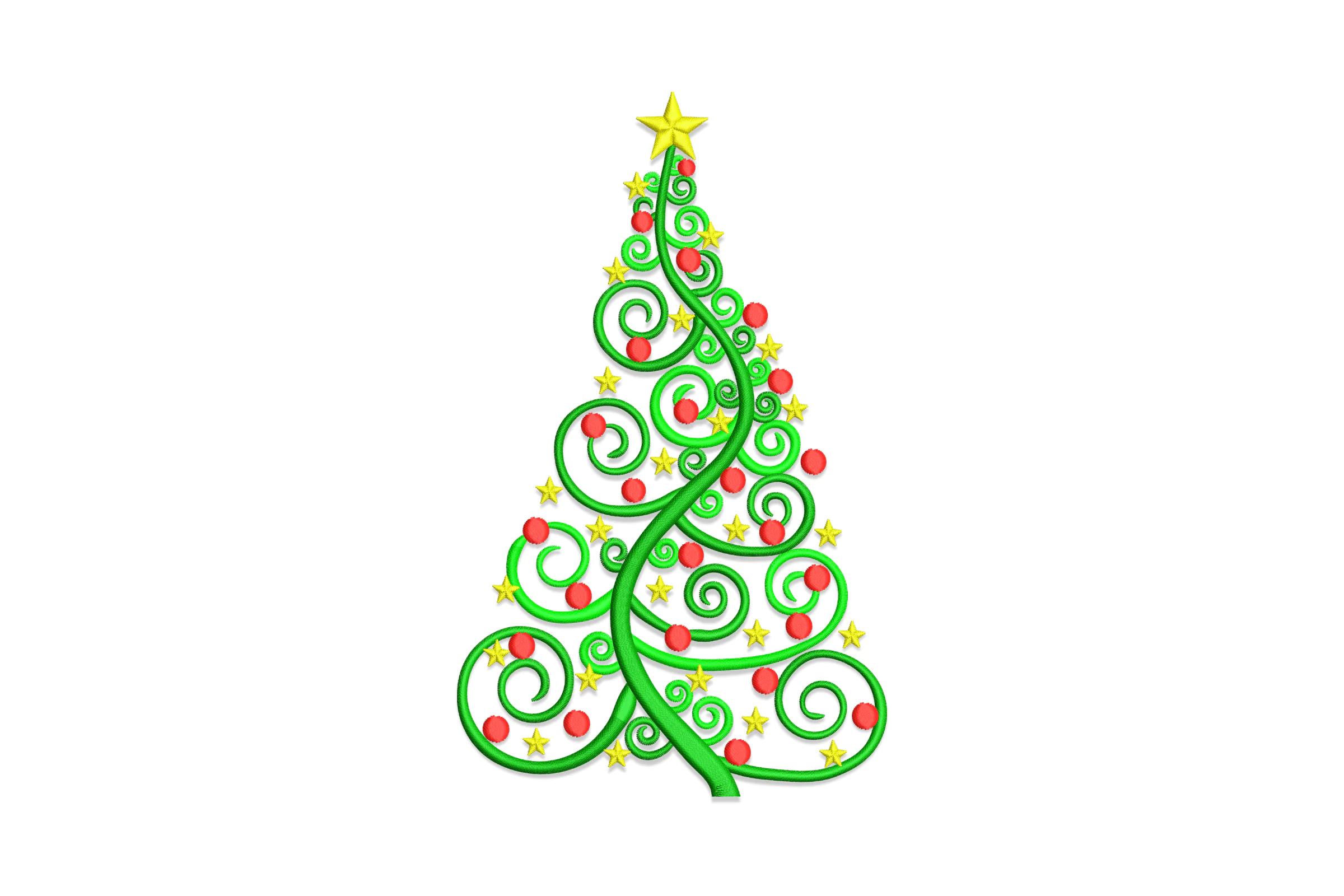 Christmas Pine Tree Embroidery File
