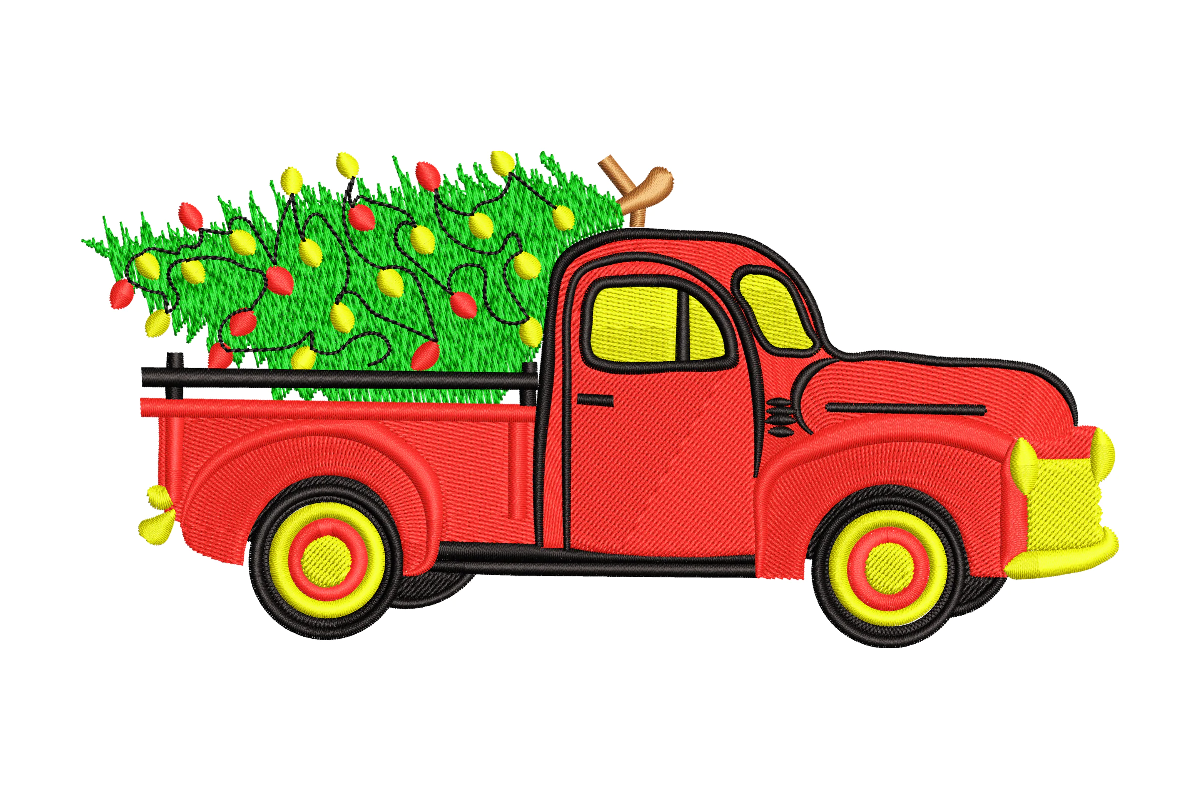 Christmas Truck Embroidery Designs