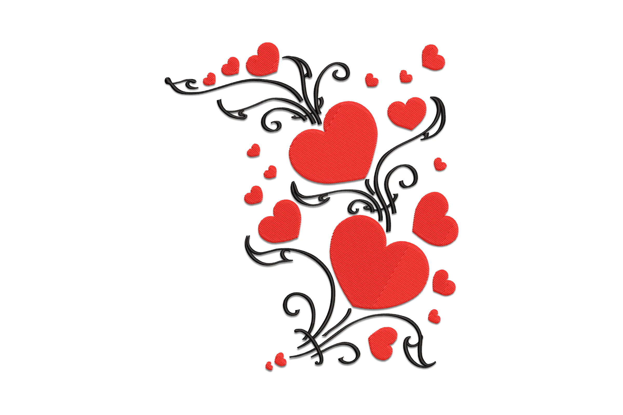Butterfly Loving Couple Embroidery Design File