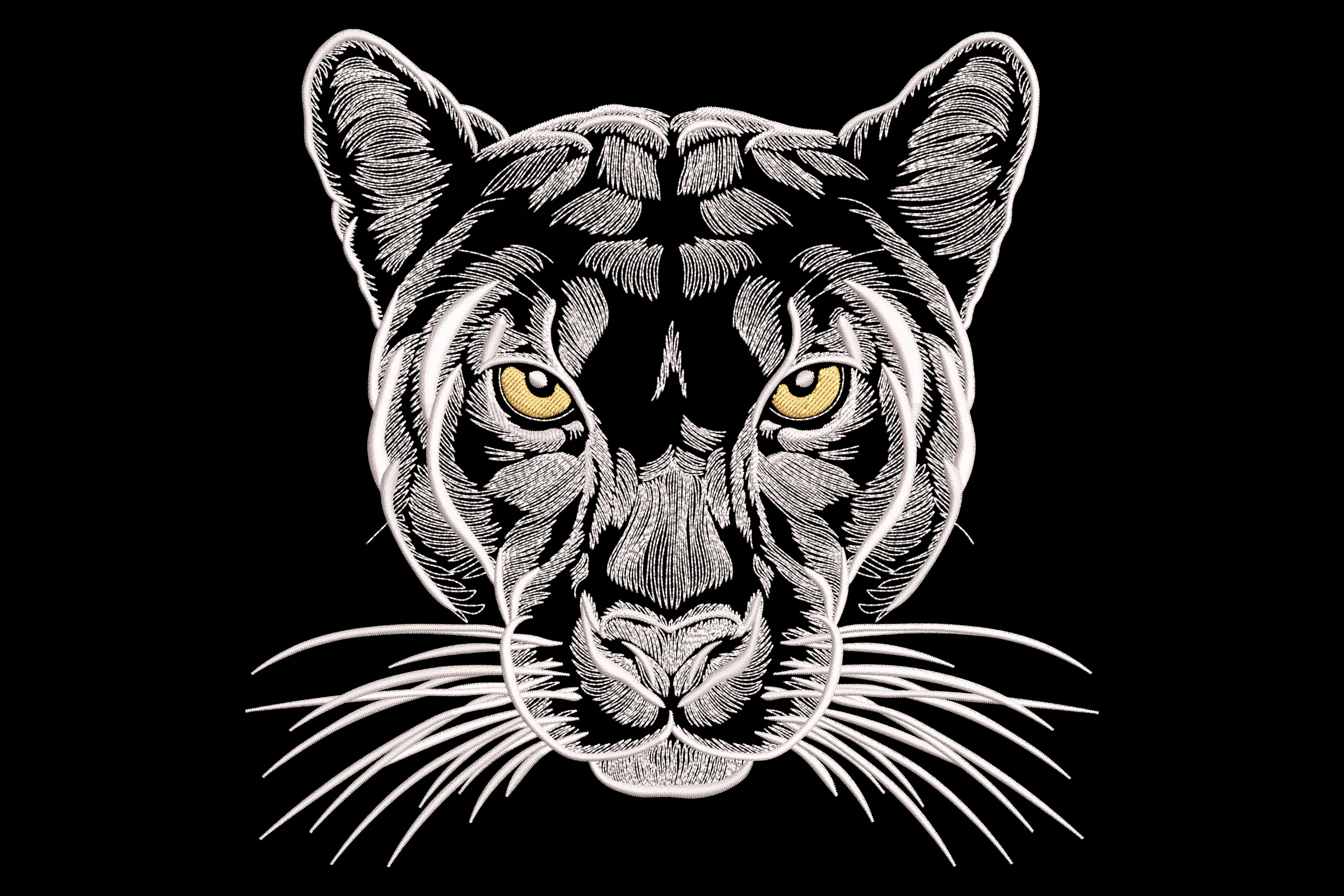 Majestic Tiger Face Embroidery Design File