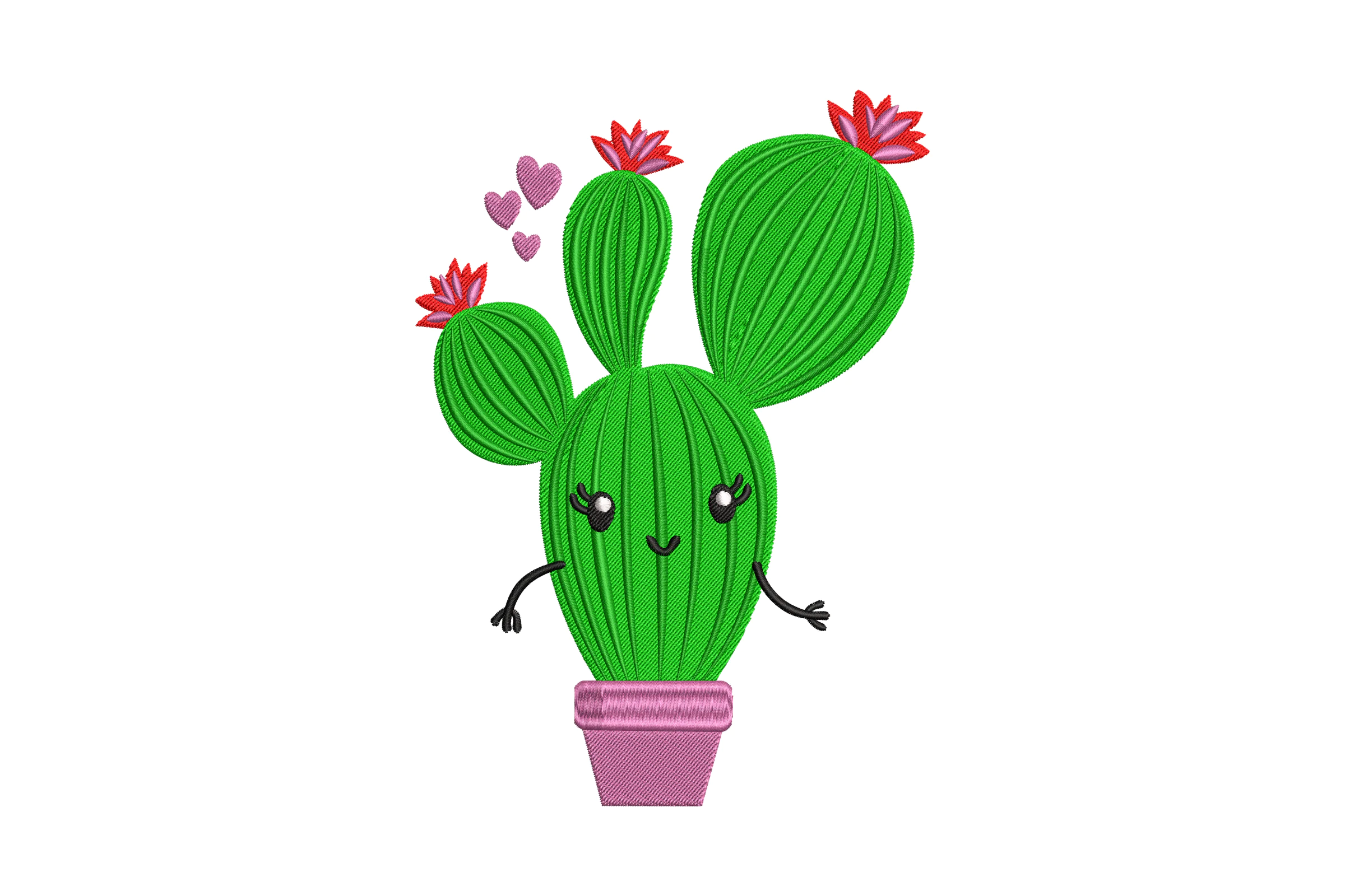 Mini Cactus Embroidery Design