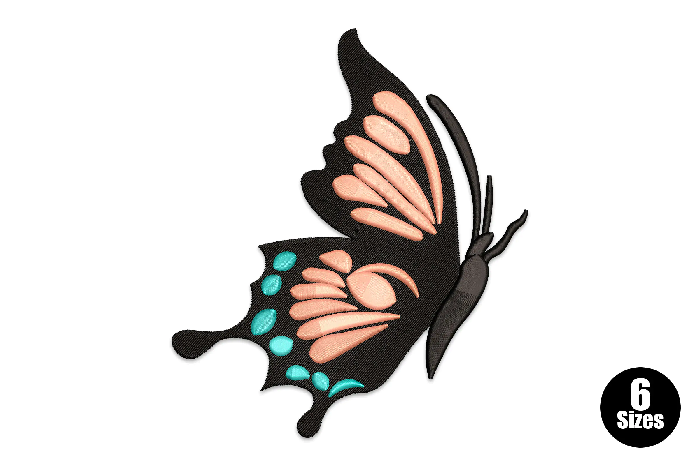 Monarch Butterfly - Embroidery Design File