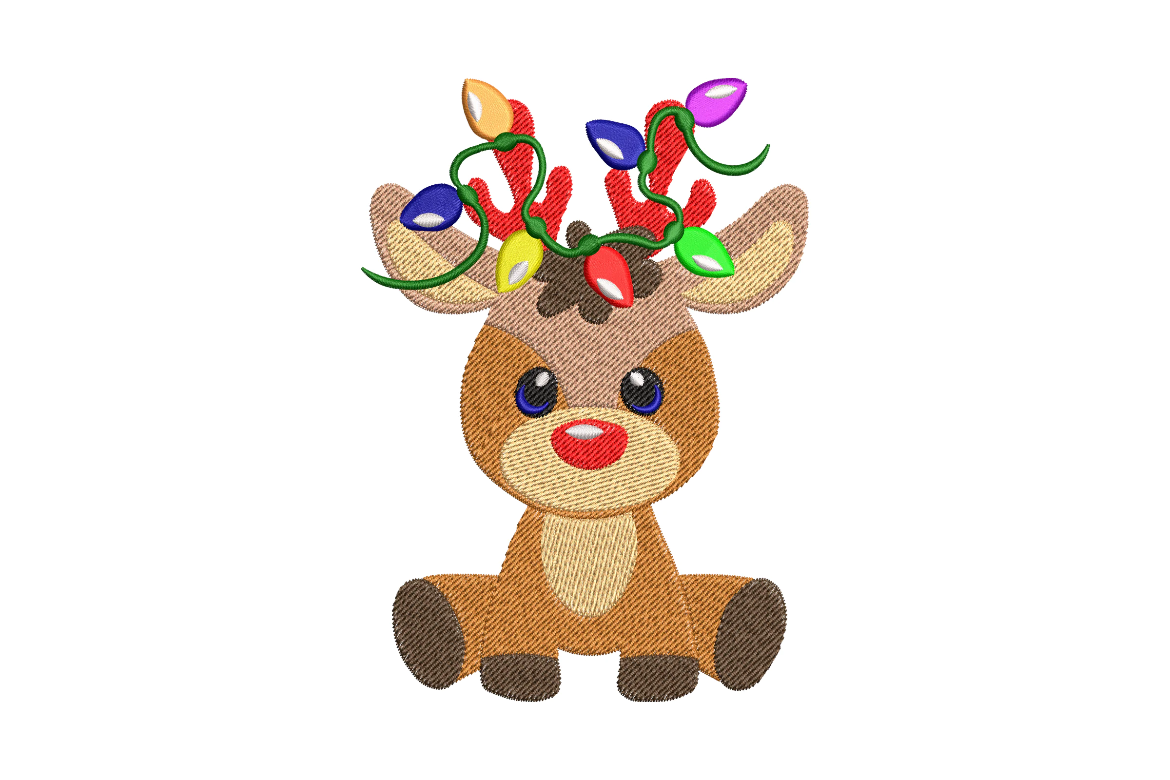 Baby Reindeer Christmas  Embroidery Design