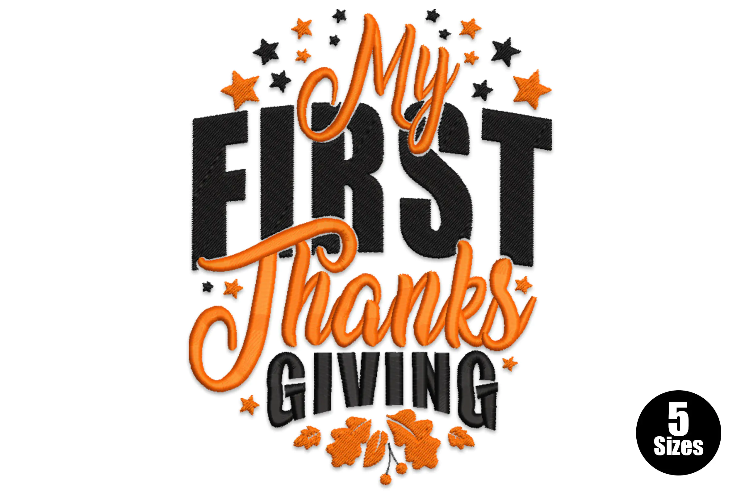 My First Thanksgiving Embroidery Design File