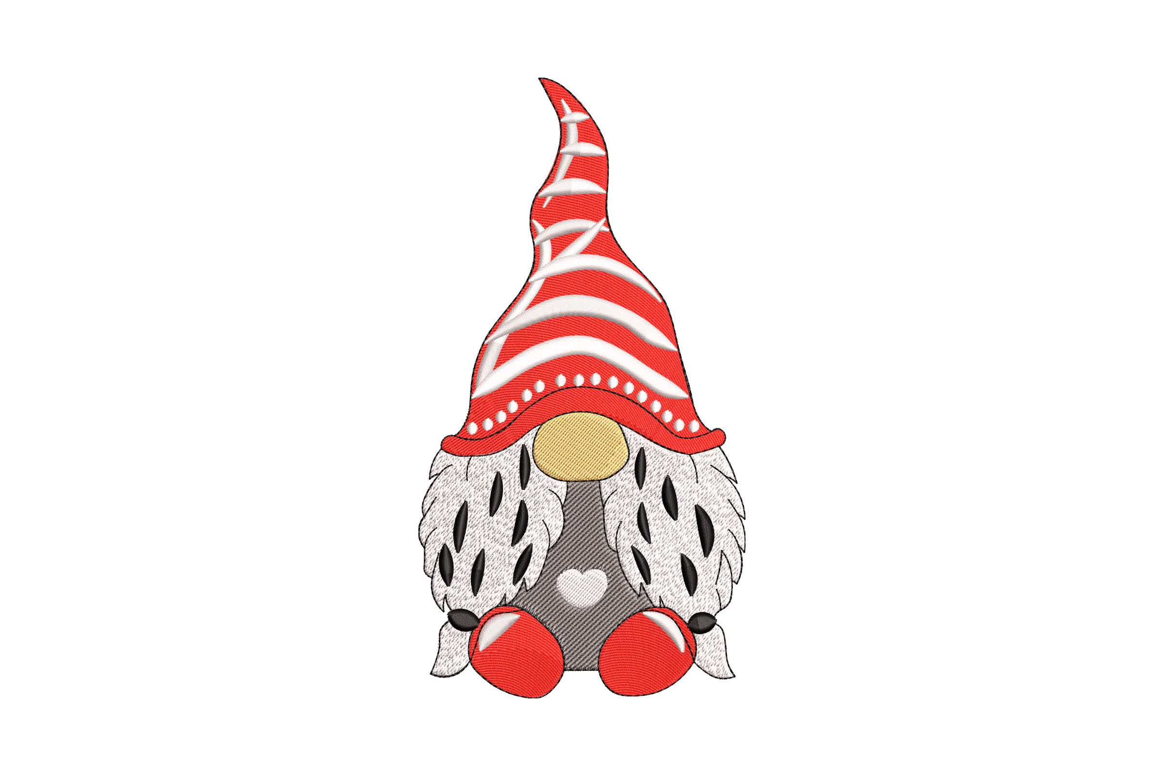 Christmas Gnome Embroidery Design Pattern