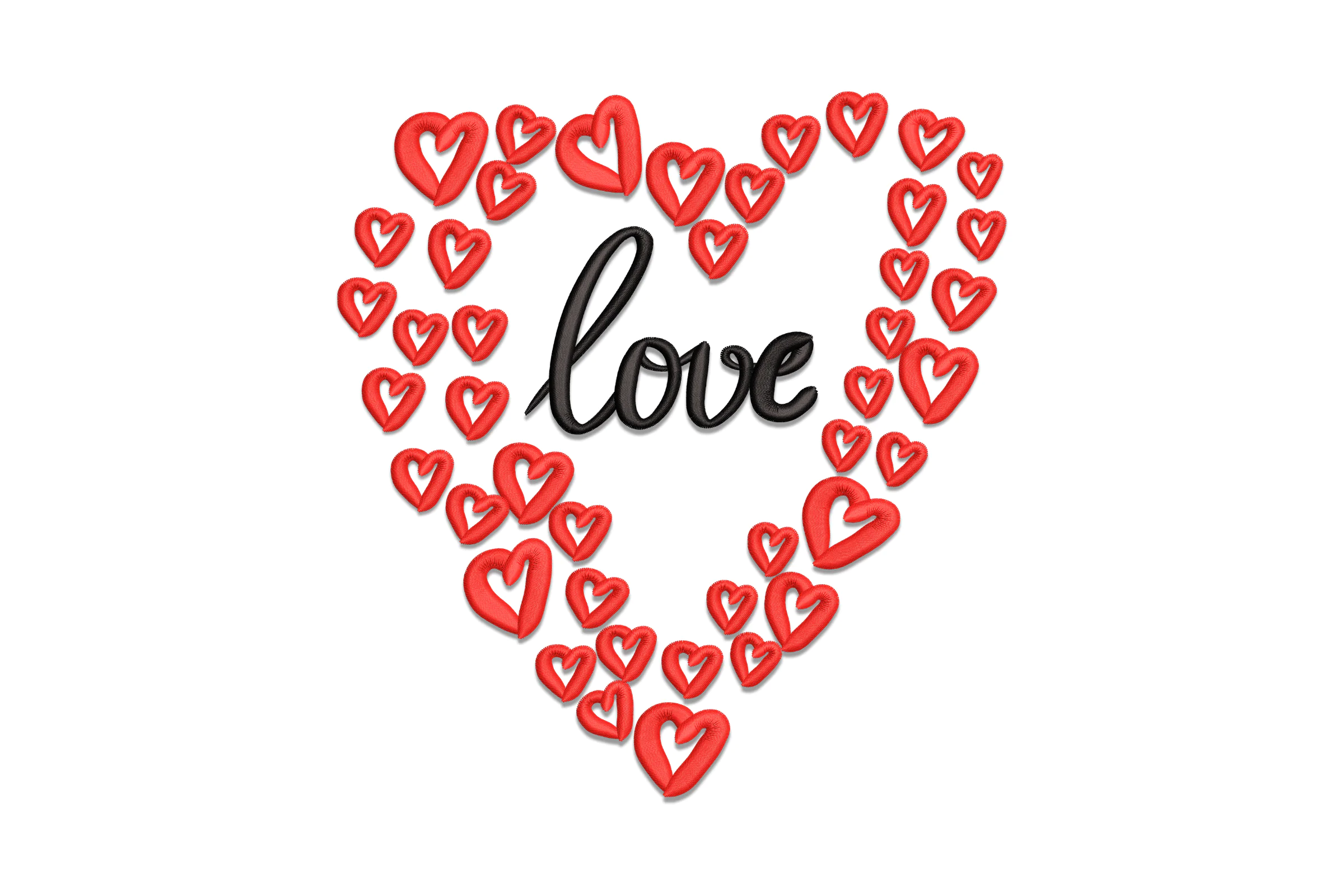 Heart Embroidery Design pattern