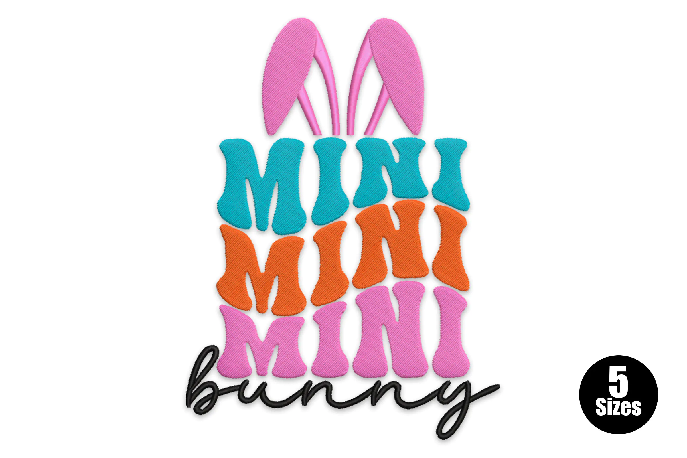 Mini Bunny Easter Embroidery Design