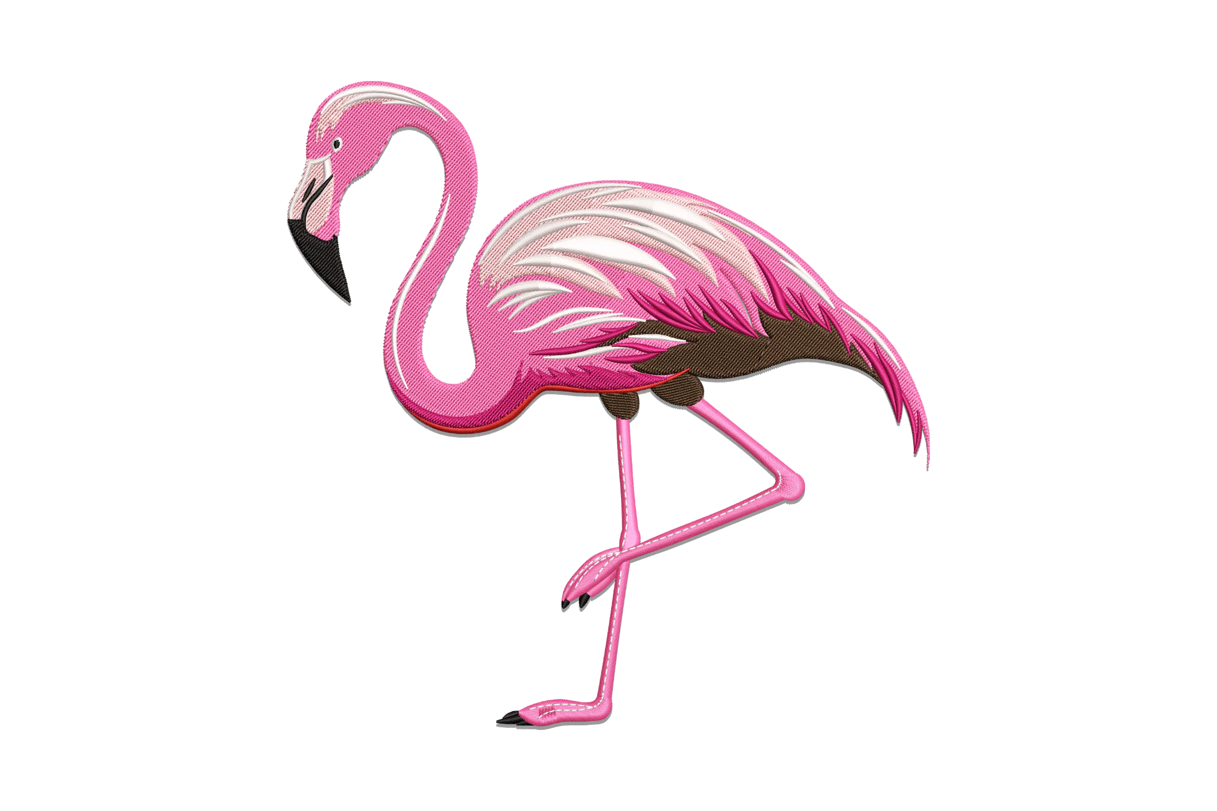Pretty Flamingo Embroidery Design