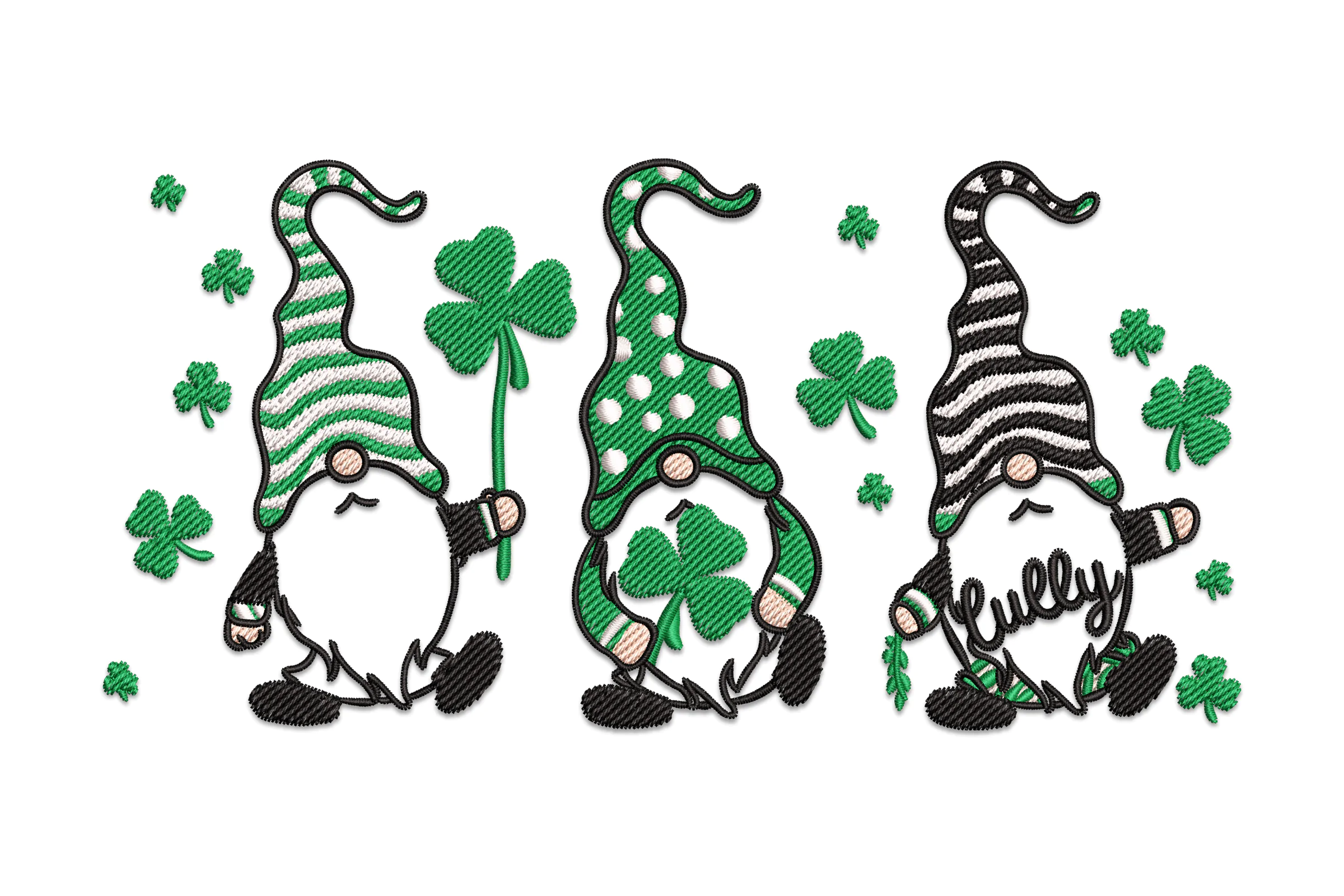Lucky Shamrock Embroidery Design File