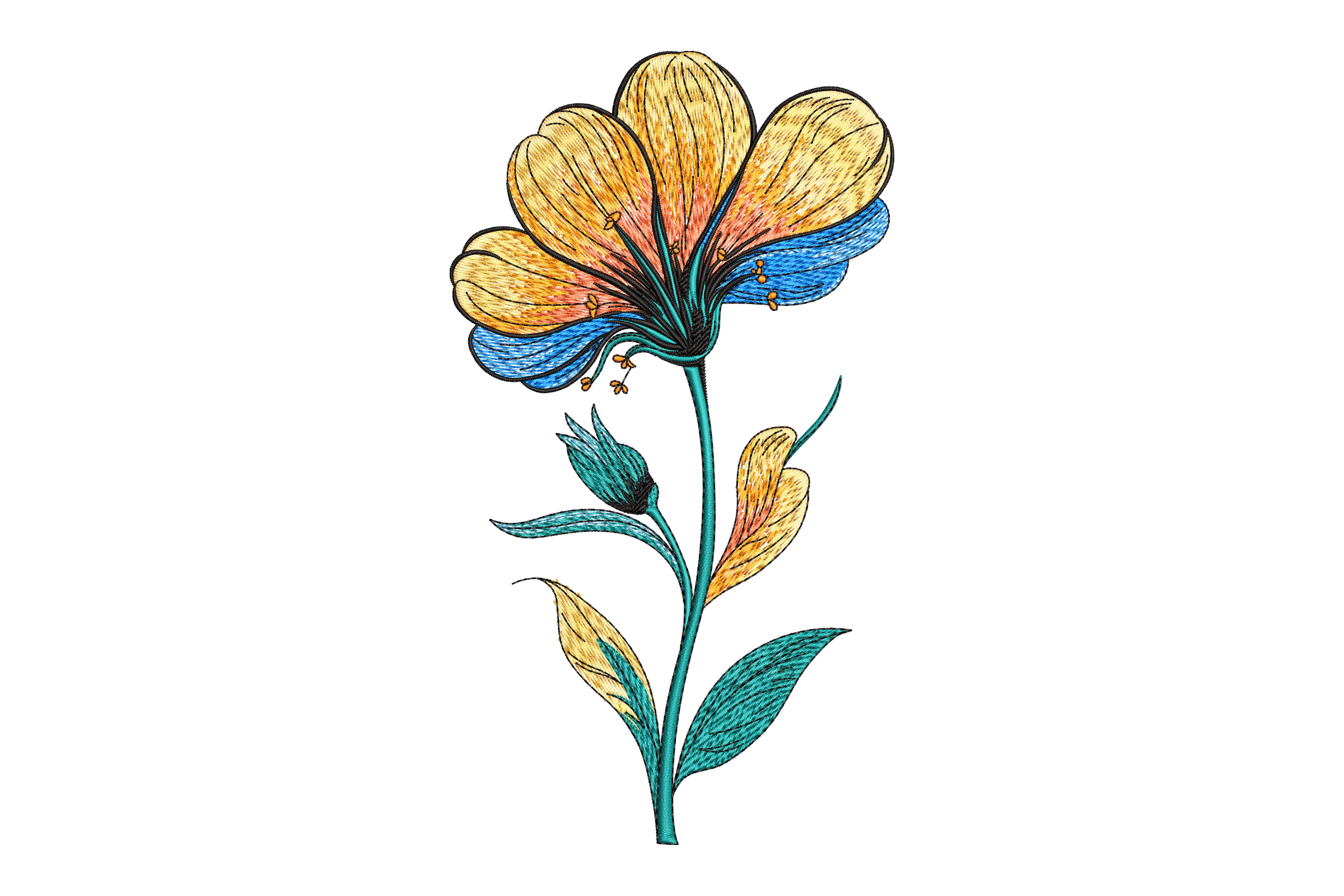 Flower Embroidery Design File
