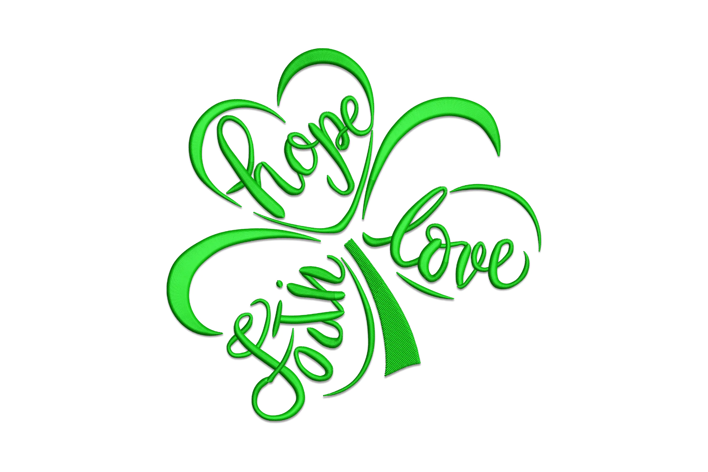 Four-Leaf Clover Embroidery Design
