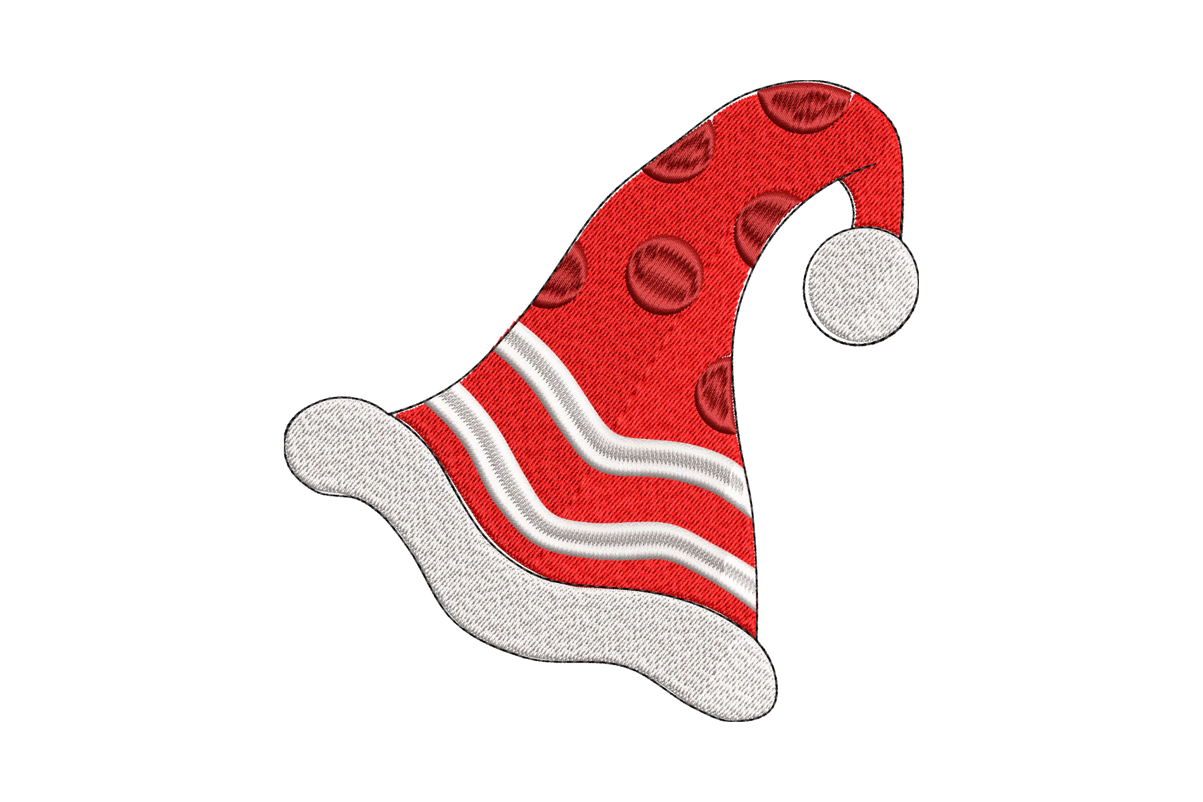 Santa Hat Embroidery Design