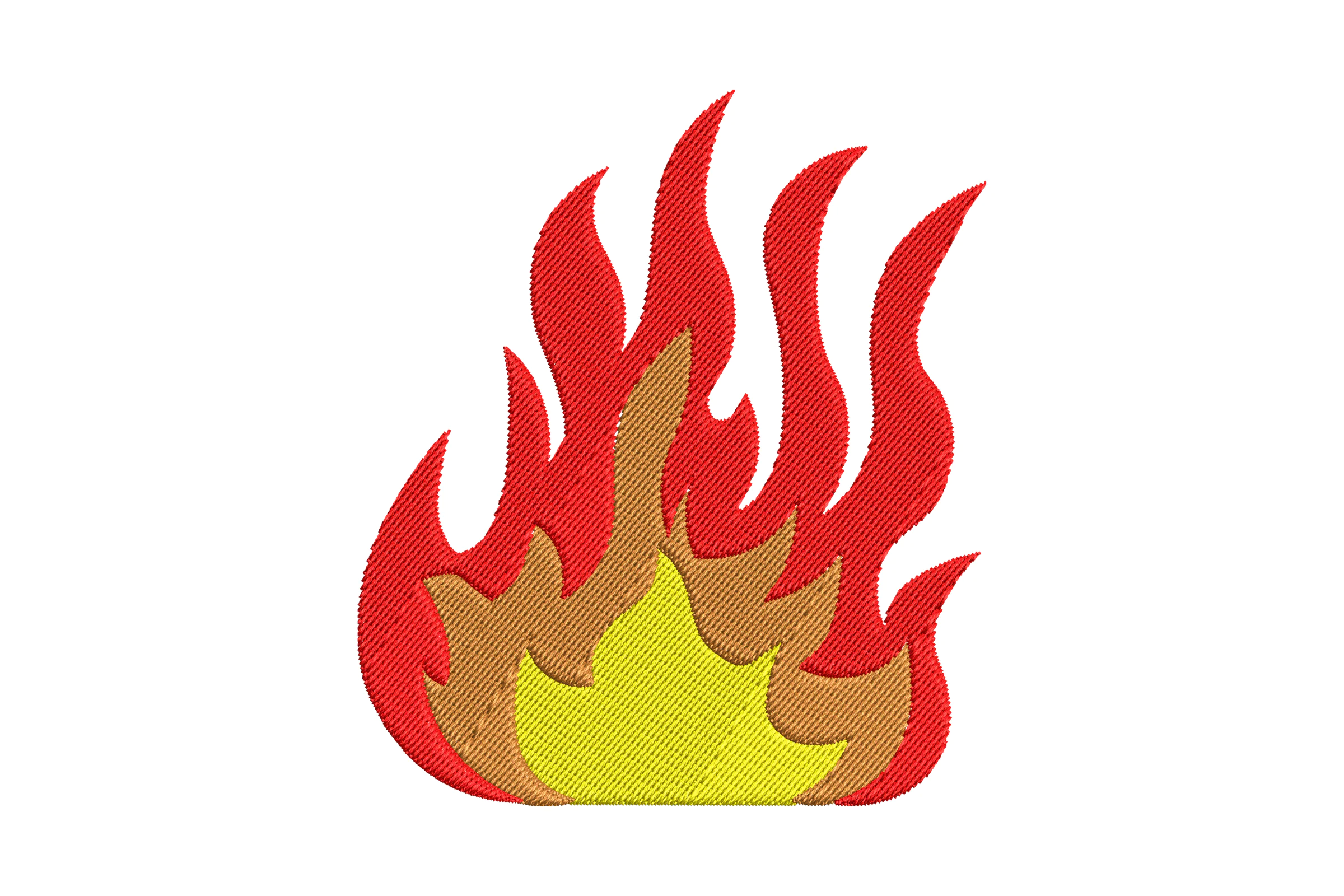 Fire Symbol Flames Embroidery Design