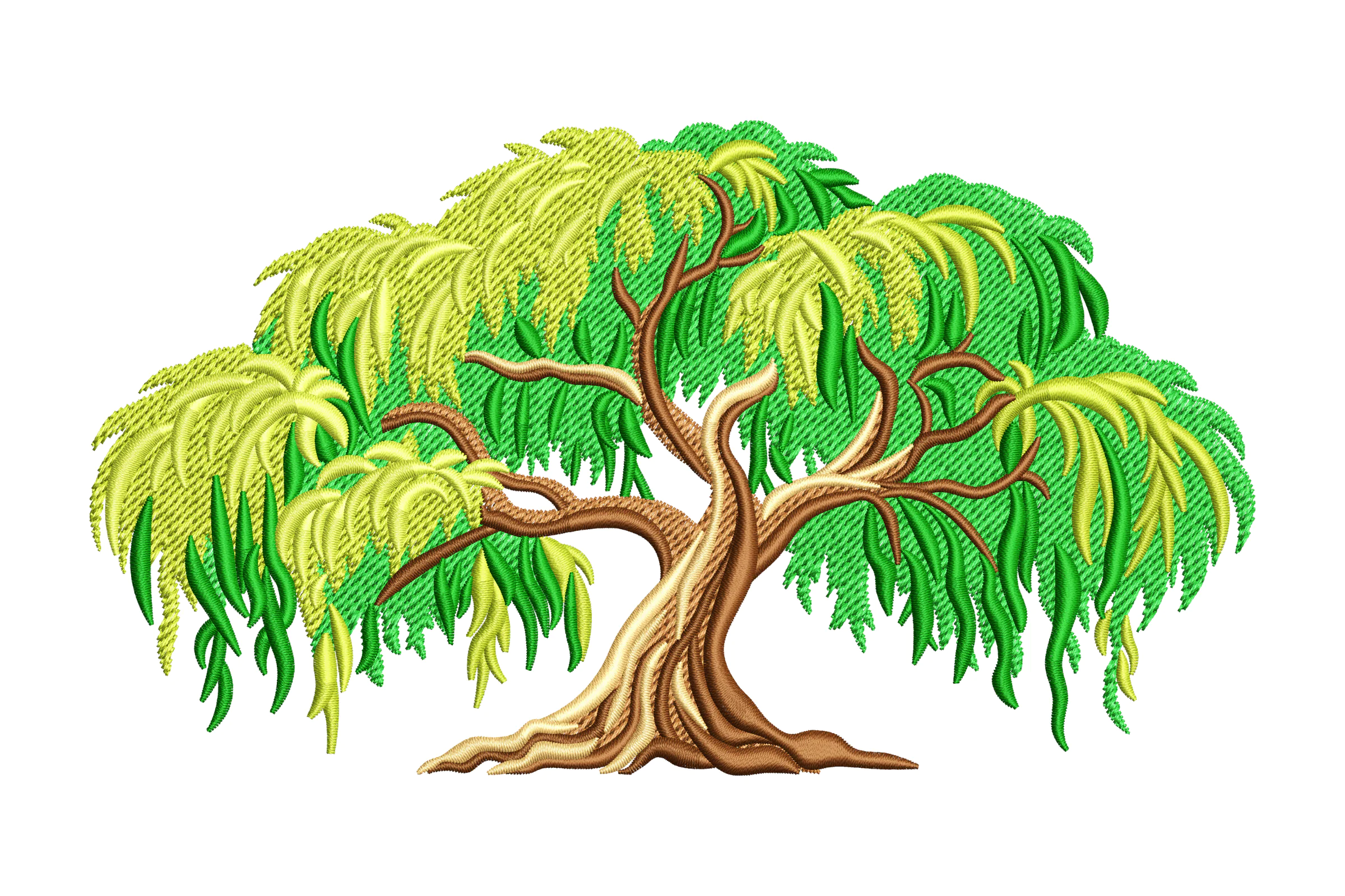 Willow Tree Embroidery Design