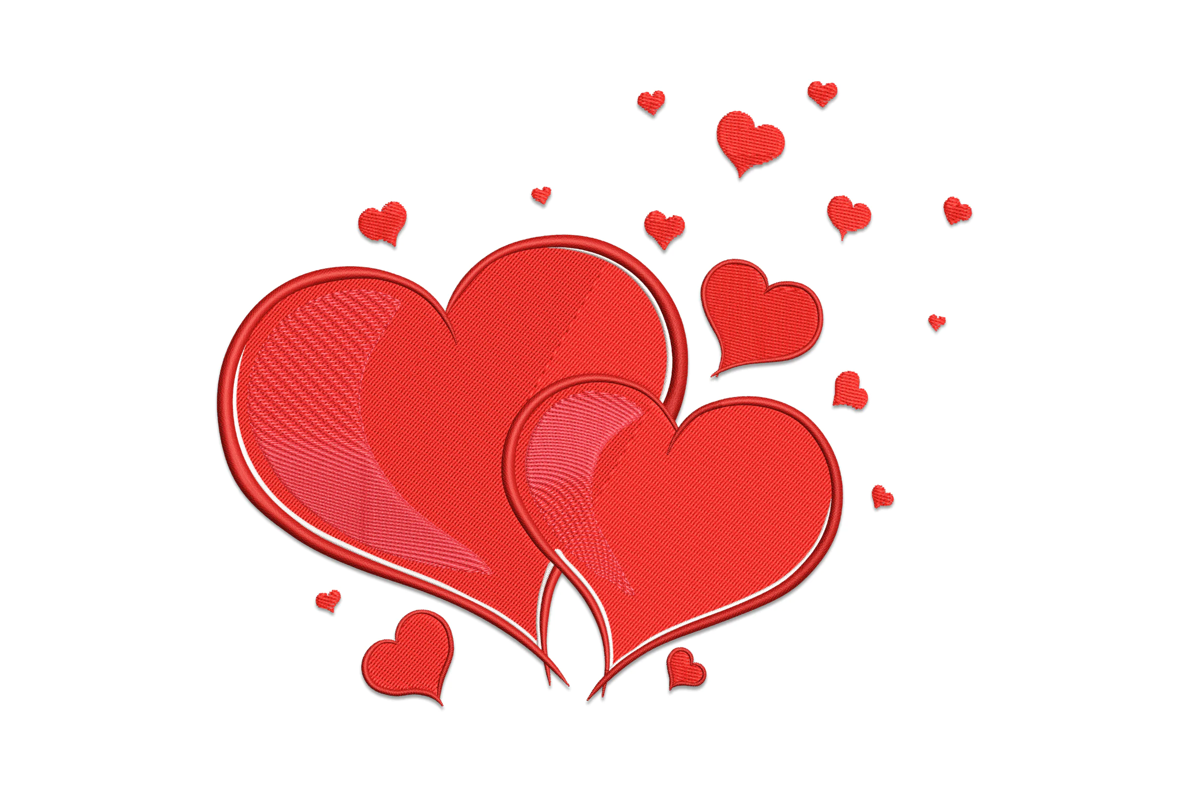 Valentine Love Embroidery Design Pattern