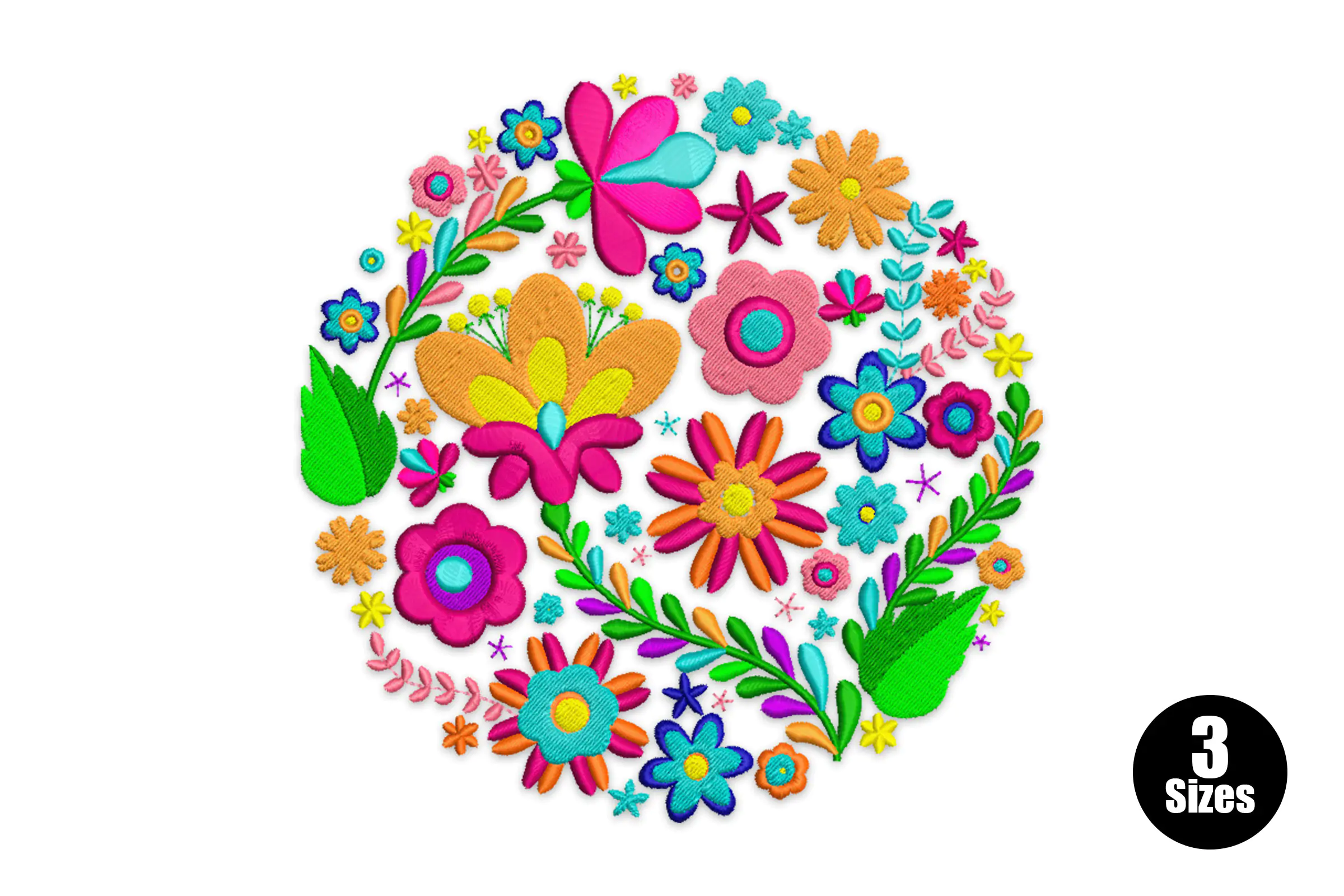 Otomi Mexican Embroidery Design