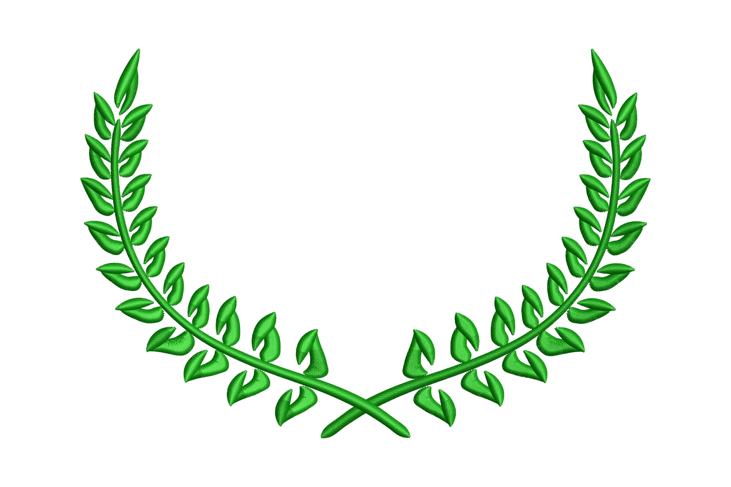 Olive Wreath Embroidery Design