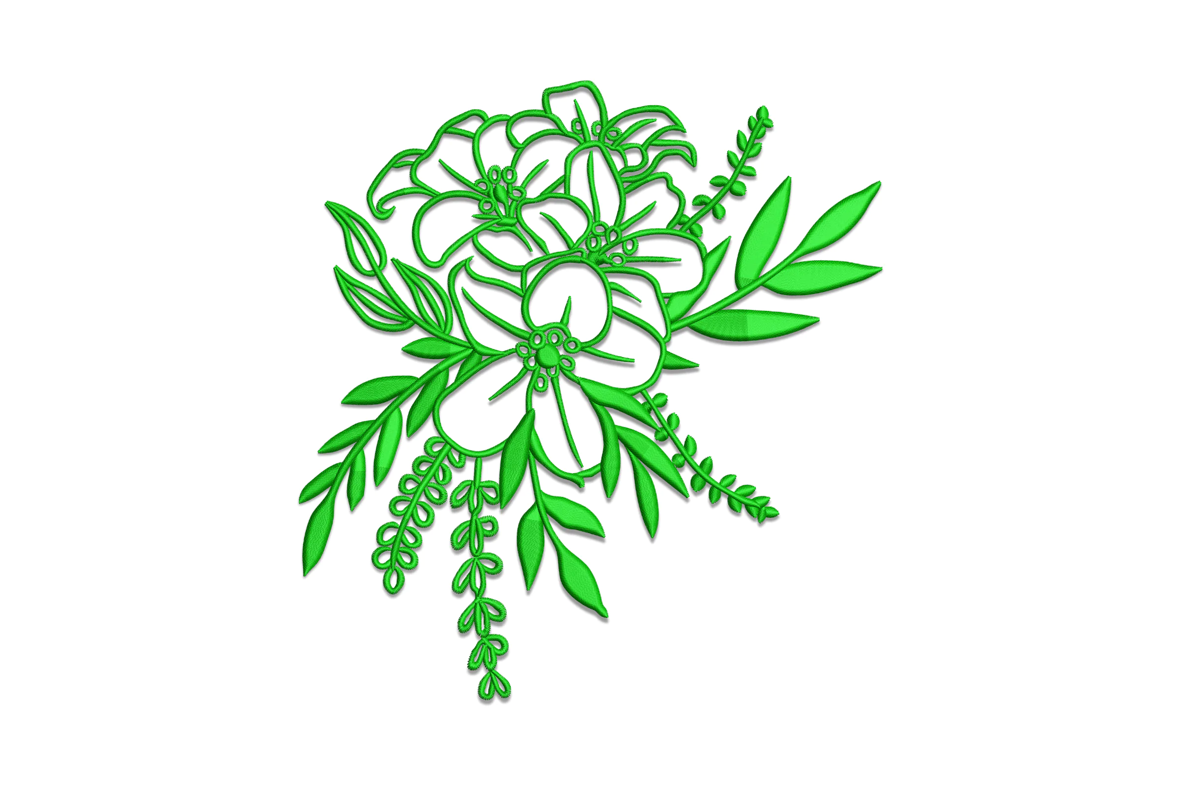 Flowers Embroidery Designs File