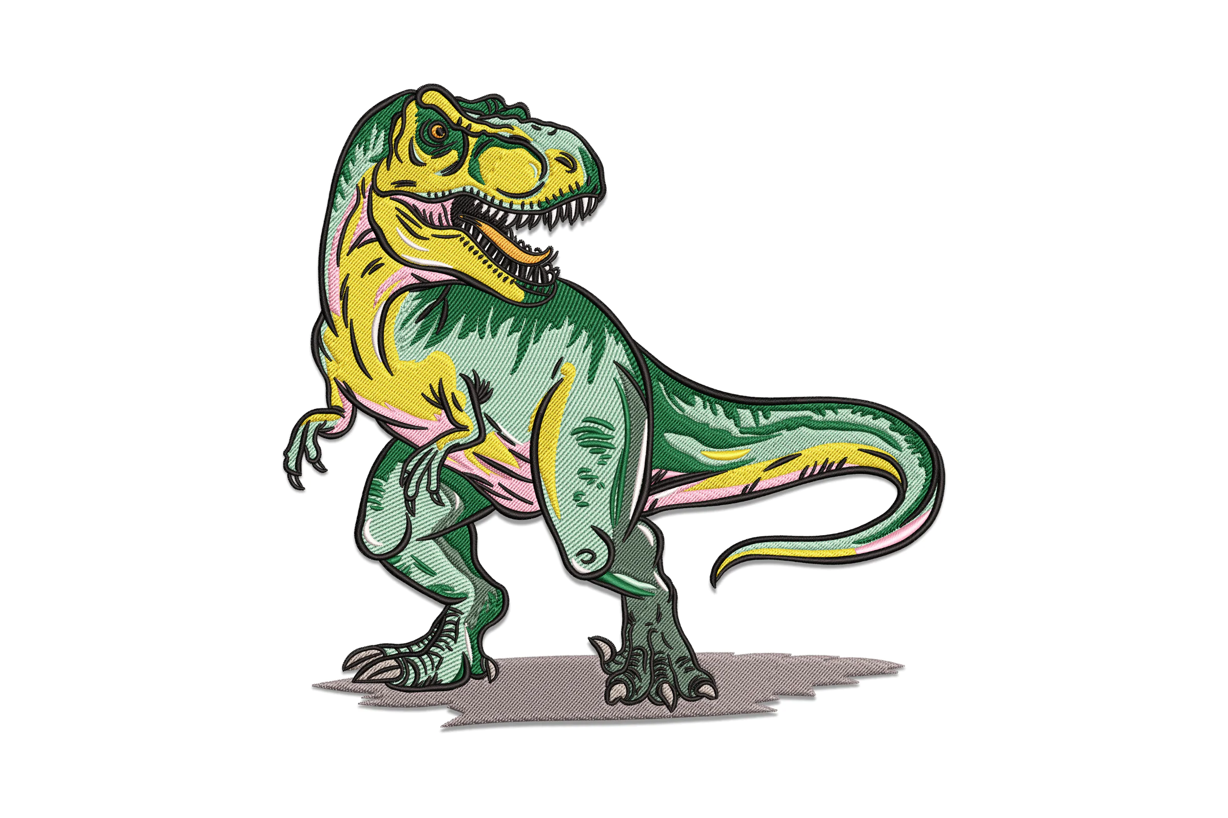 Dinosaur Embroidery Design Pattern