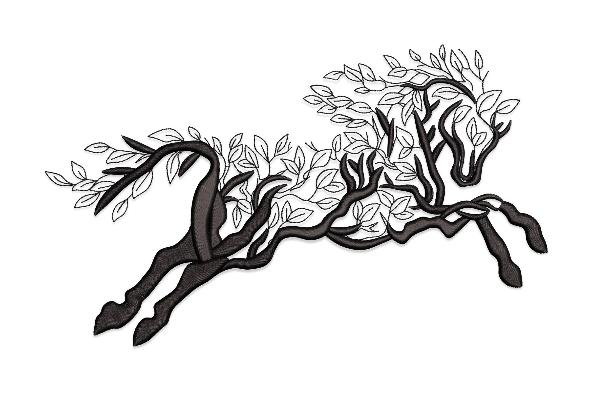 Aesthetic Horse Embroidery Design