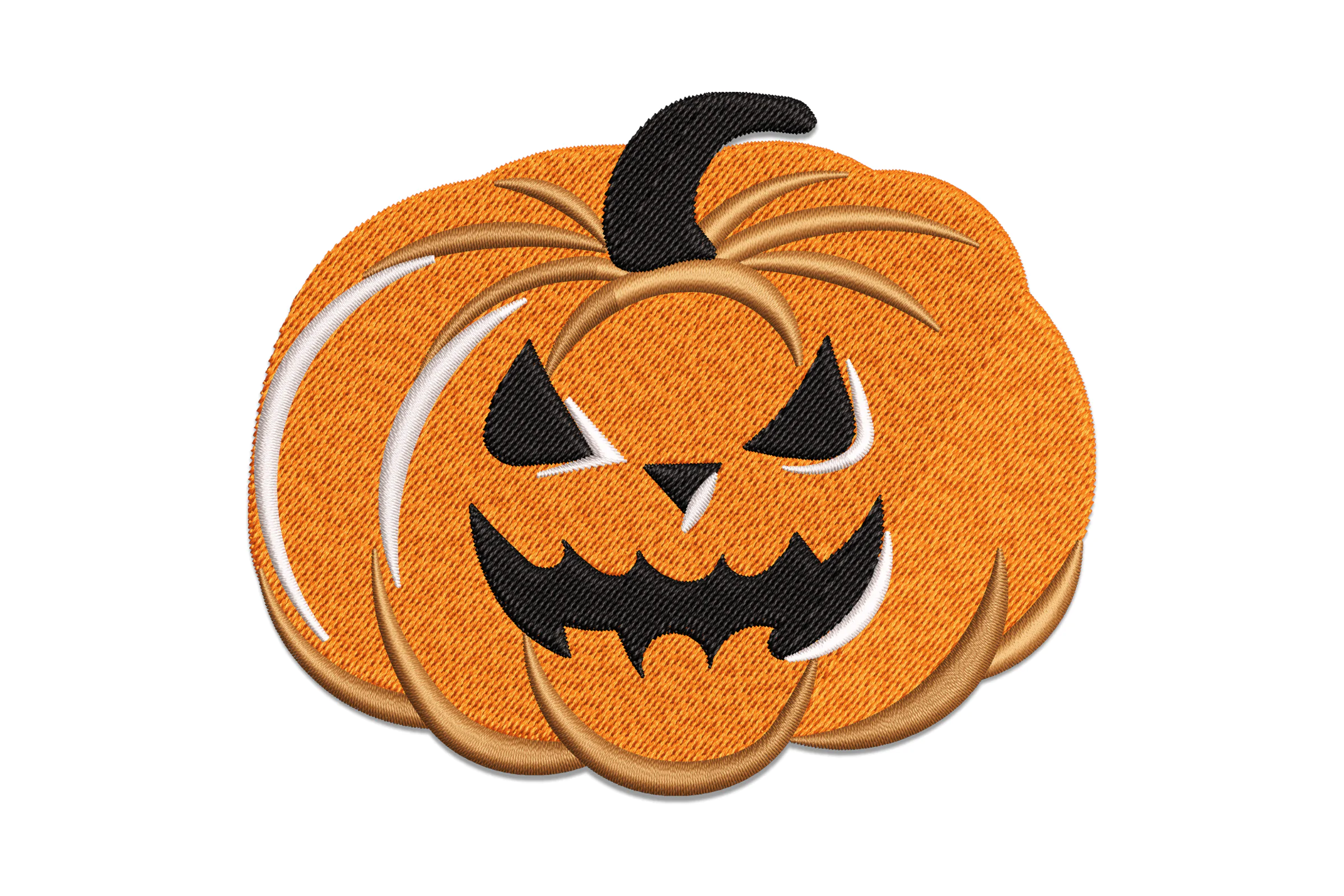 Scary Pumpkin Face  Embroidery Design