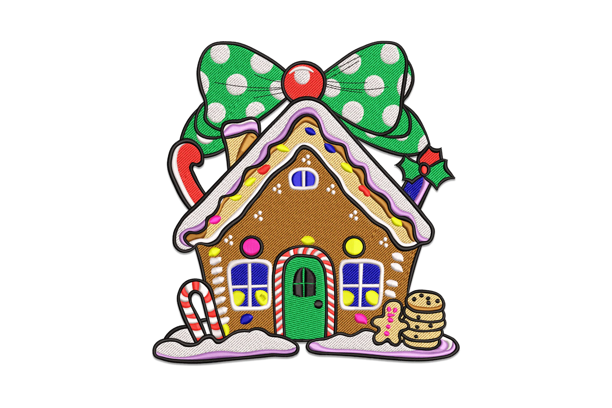 Gingerbread House - Machine Embroidery Design