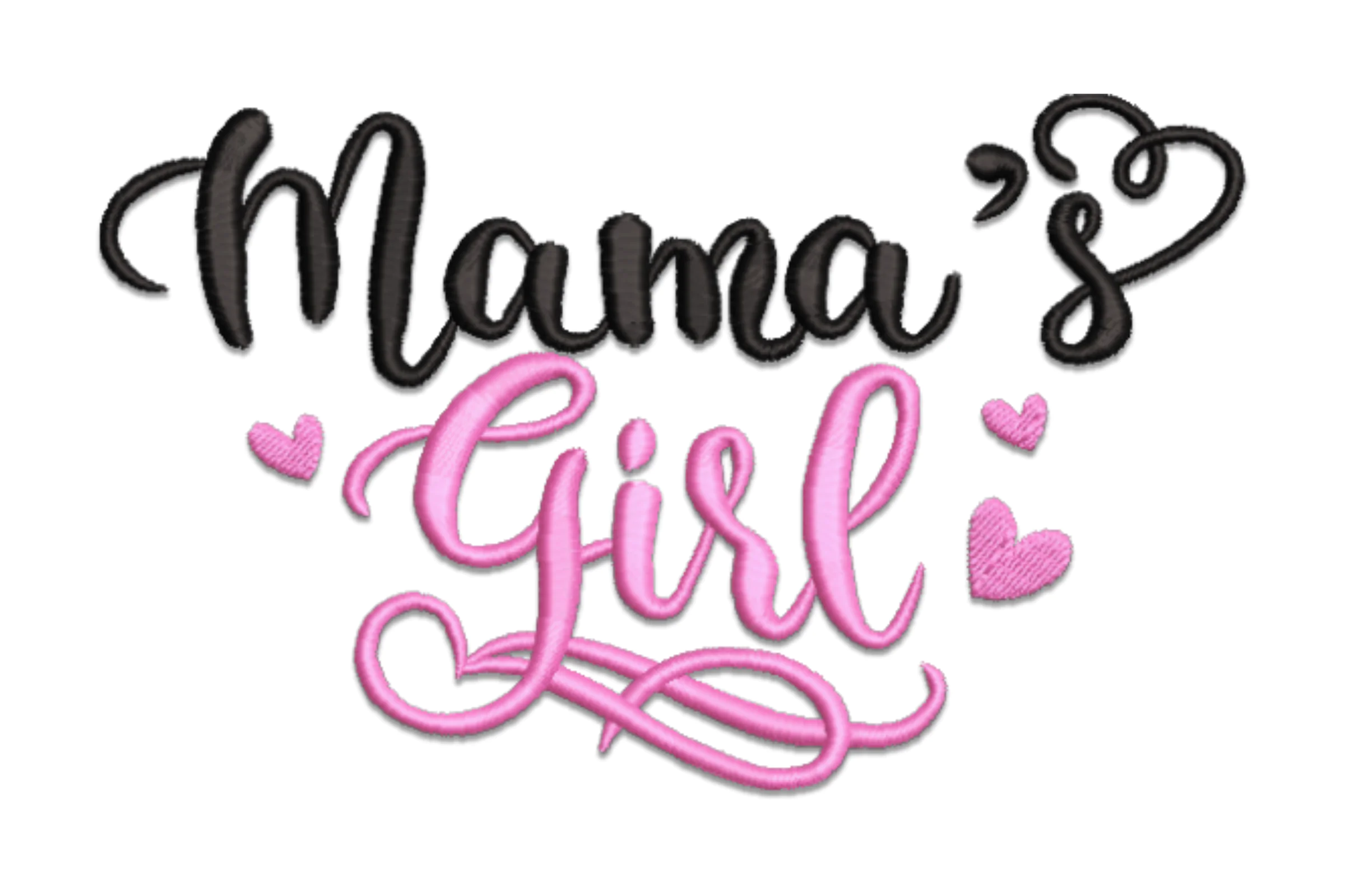 Mama Girl Embroidery Design