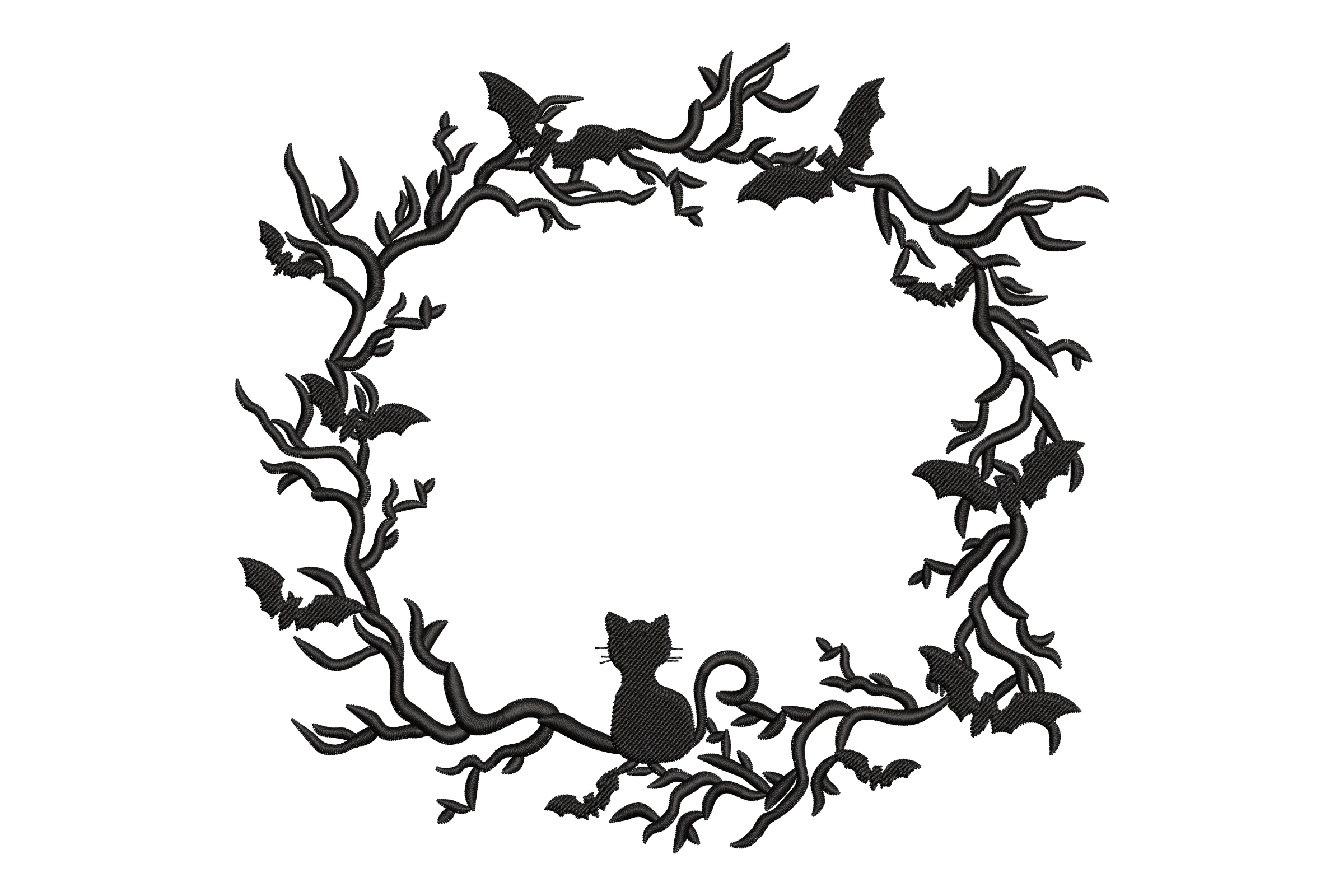 Halloween Frame Embroidery Design
