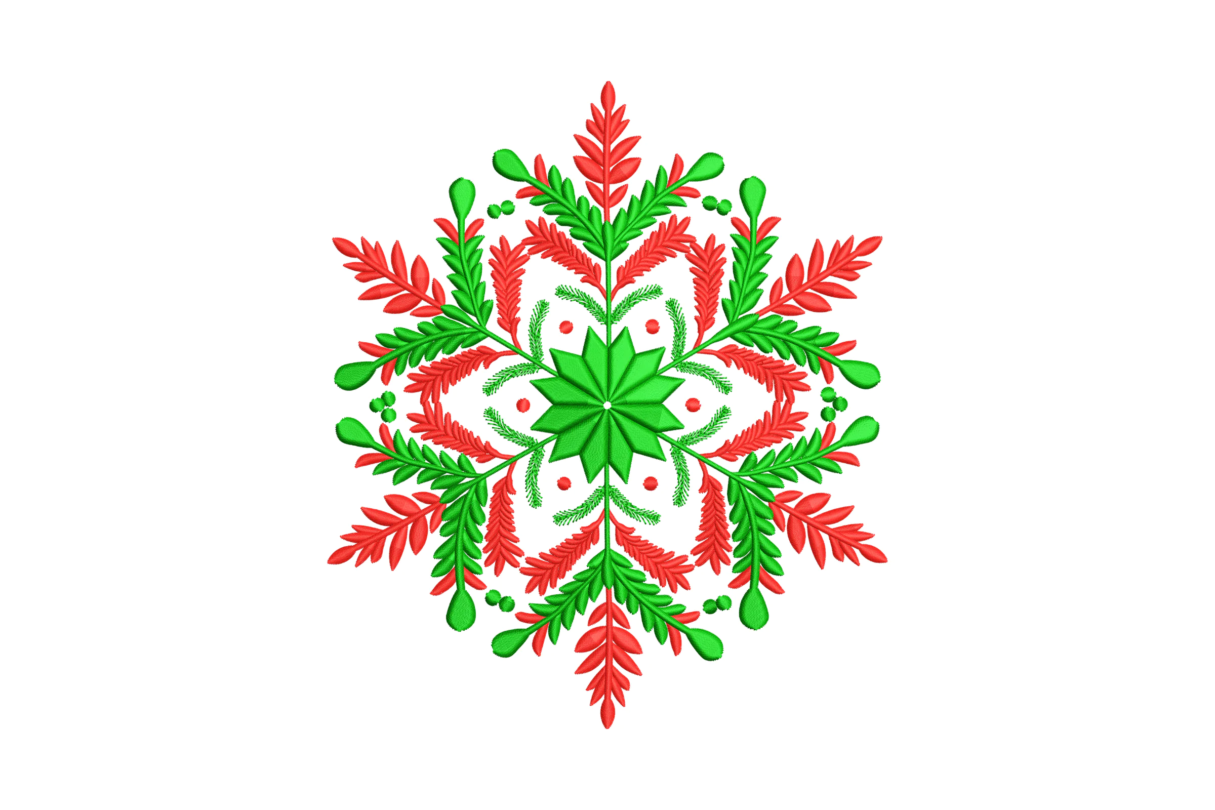 Snowflake Digital Machine  Embroidery File