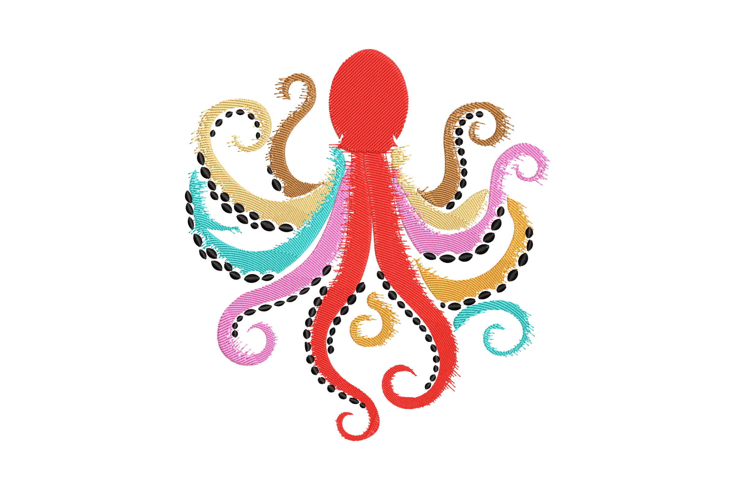 Octopus Embroidery Design File