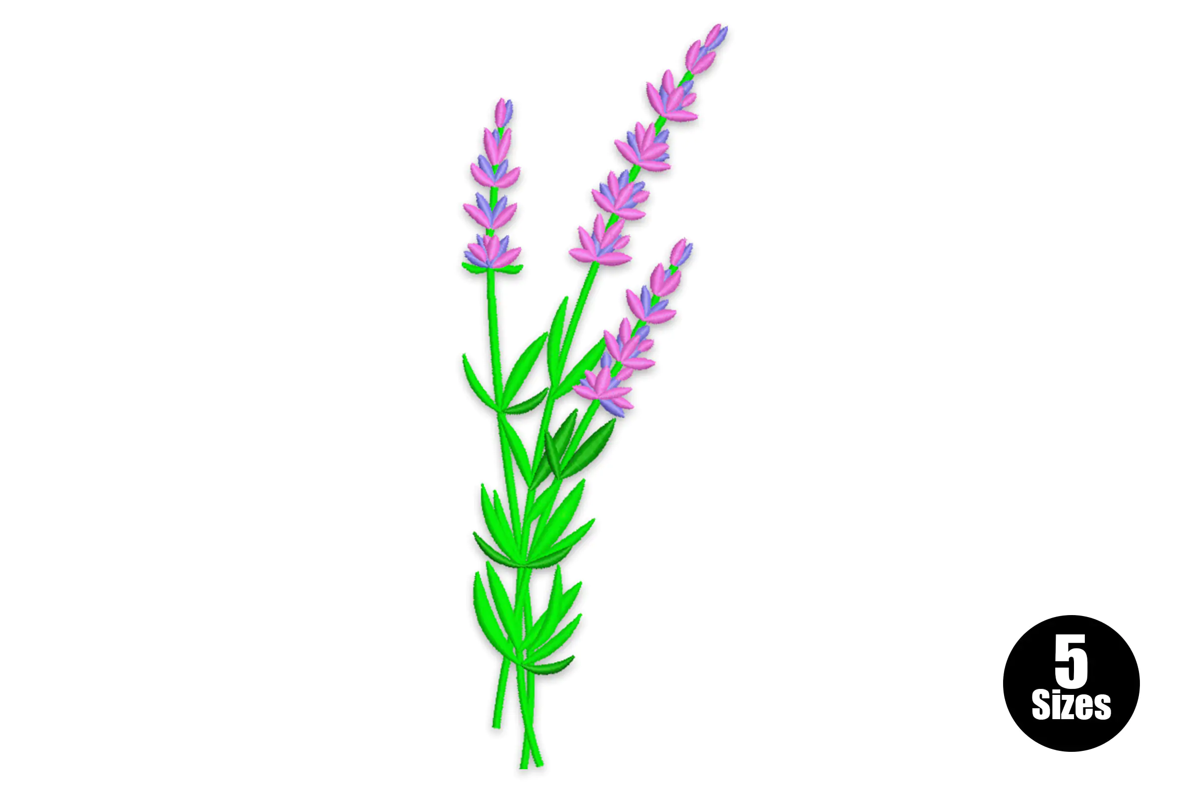 Lavender Embroidery Design File
