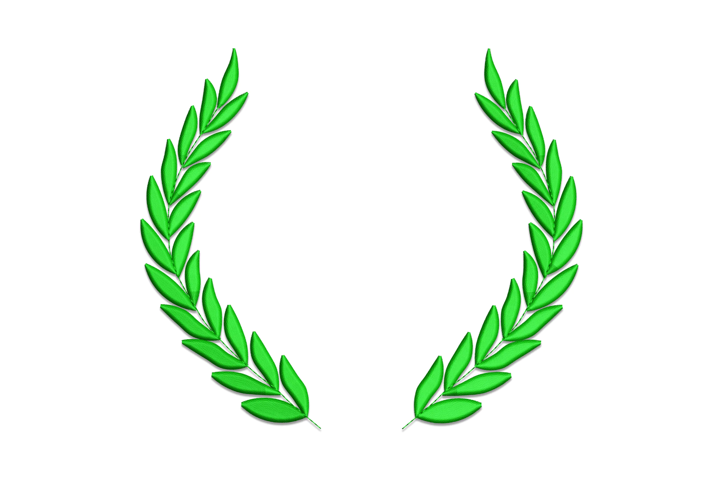 Leaf Wreath Digital Embroidery Design File