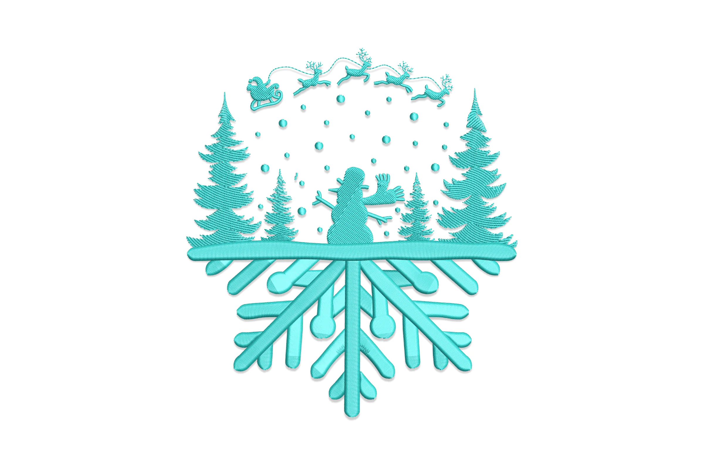 Snowman Embroidery File