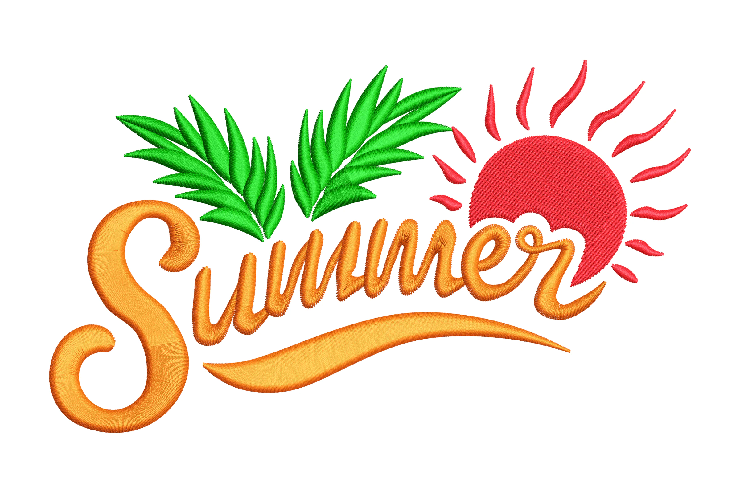 Summer Embroidery Design File