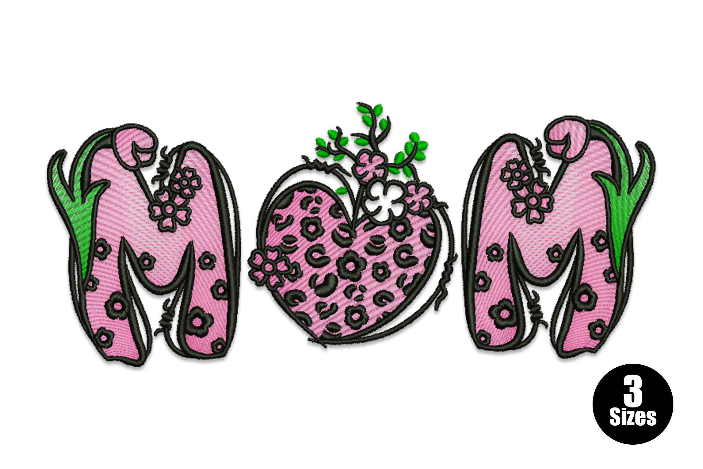 I  love you Mom  Embroidery Design