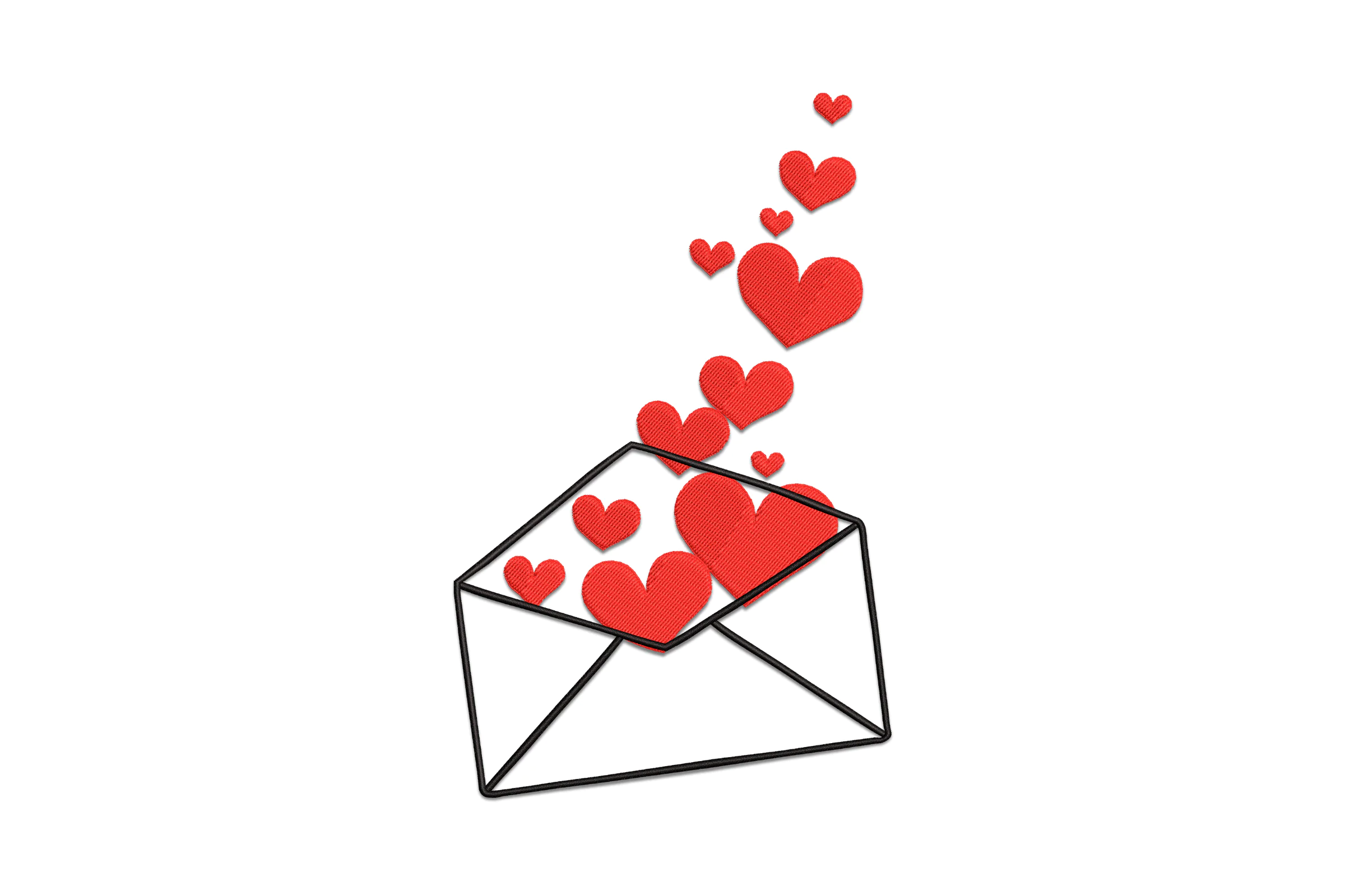 Love Letter Embroidery Design File