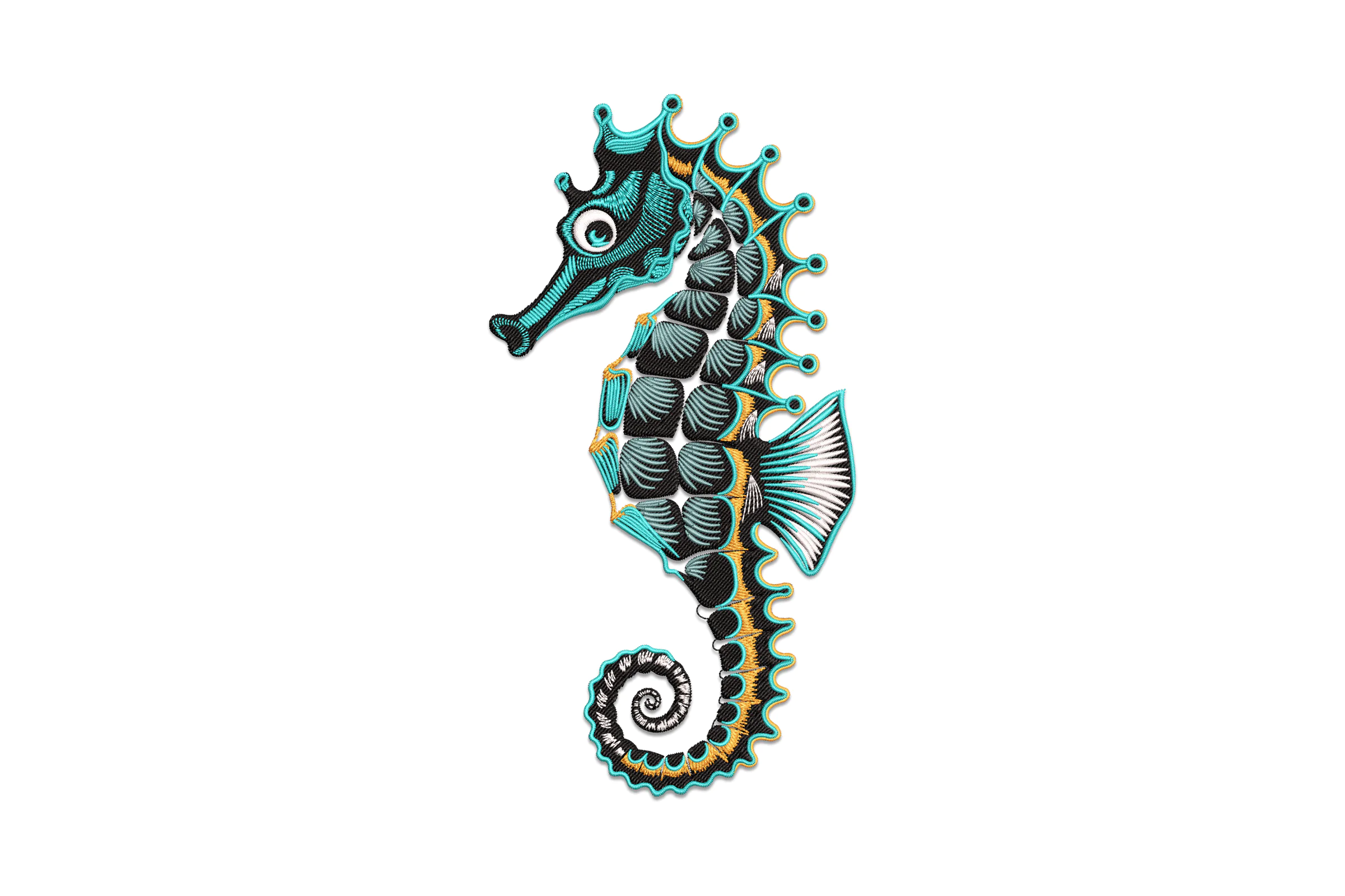 Seahorse Embroidery Design